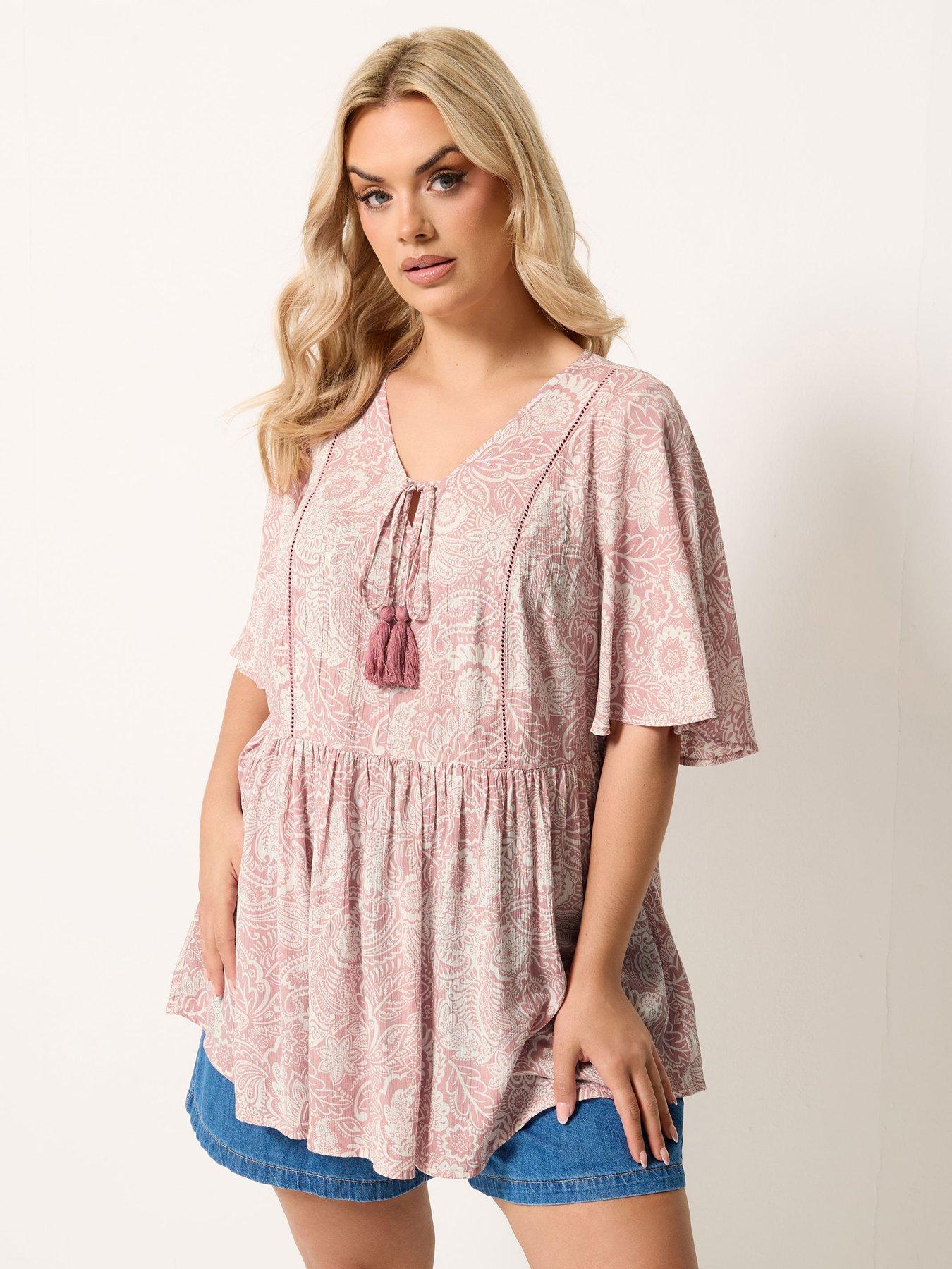 Yours Curve Angel Sleeve Gypsy Top