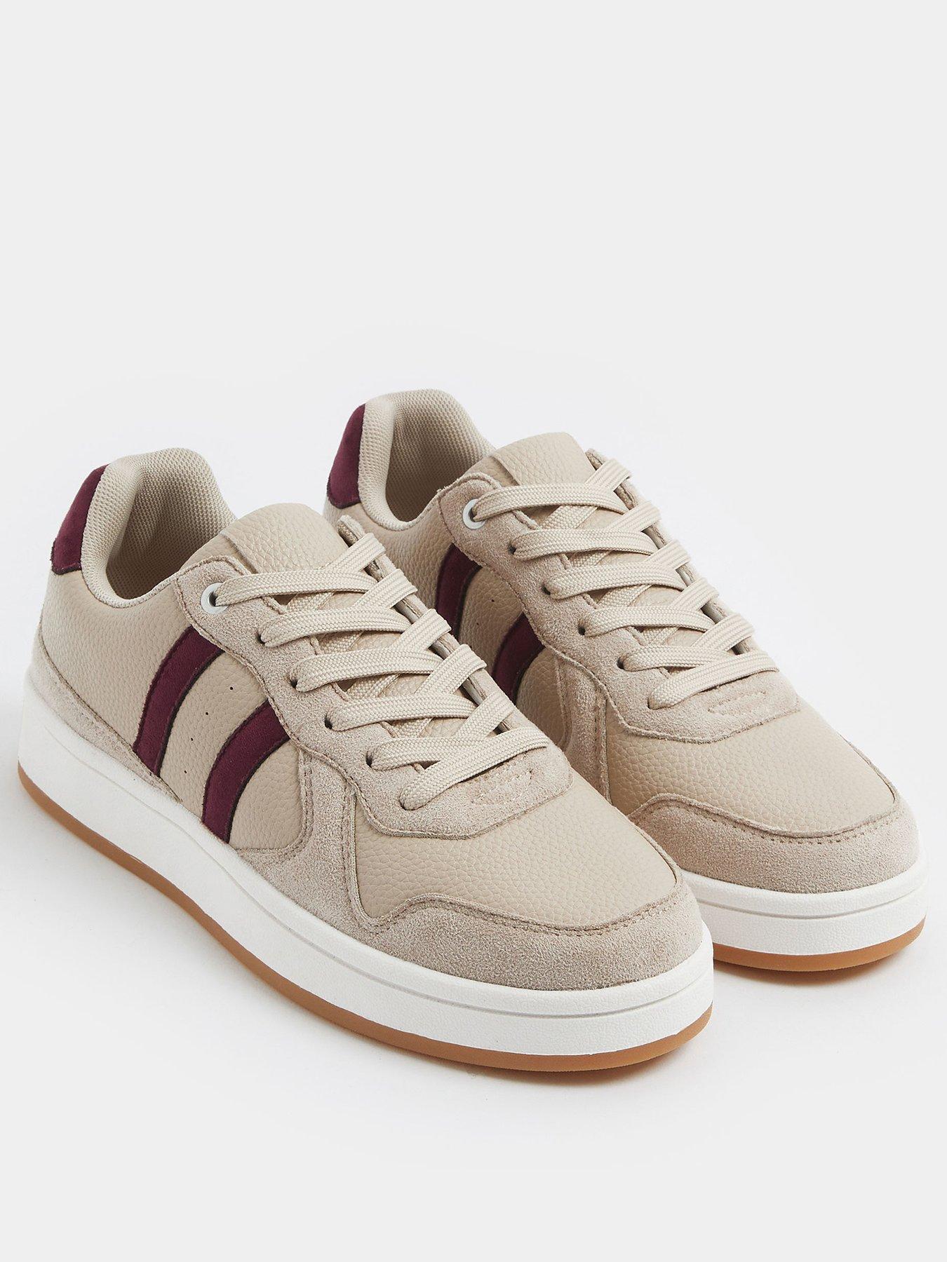 Image 2 of 4 of Yours Padded Lace Up E Trainer - Cream
