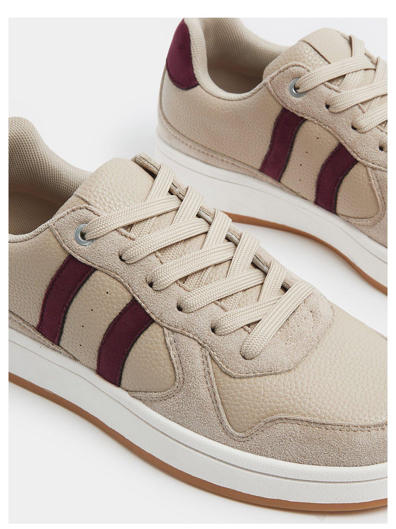 Image 4 of 4 of Yours Padded Lace Up E Trainer - Cream