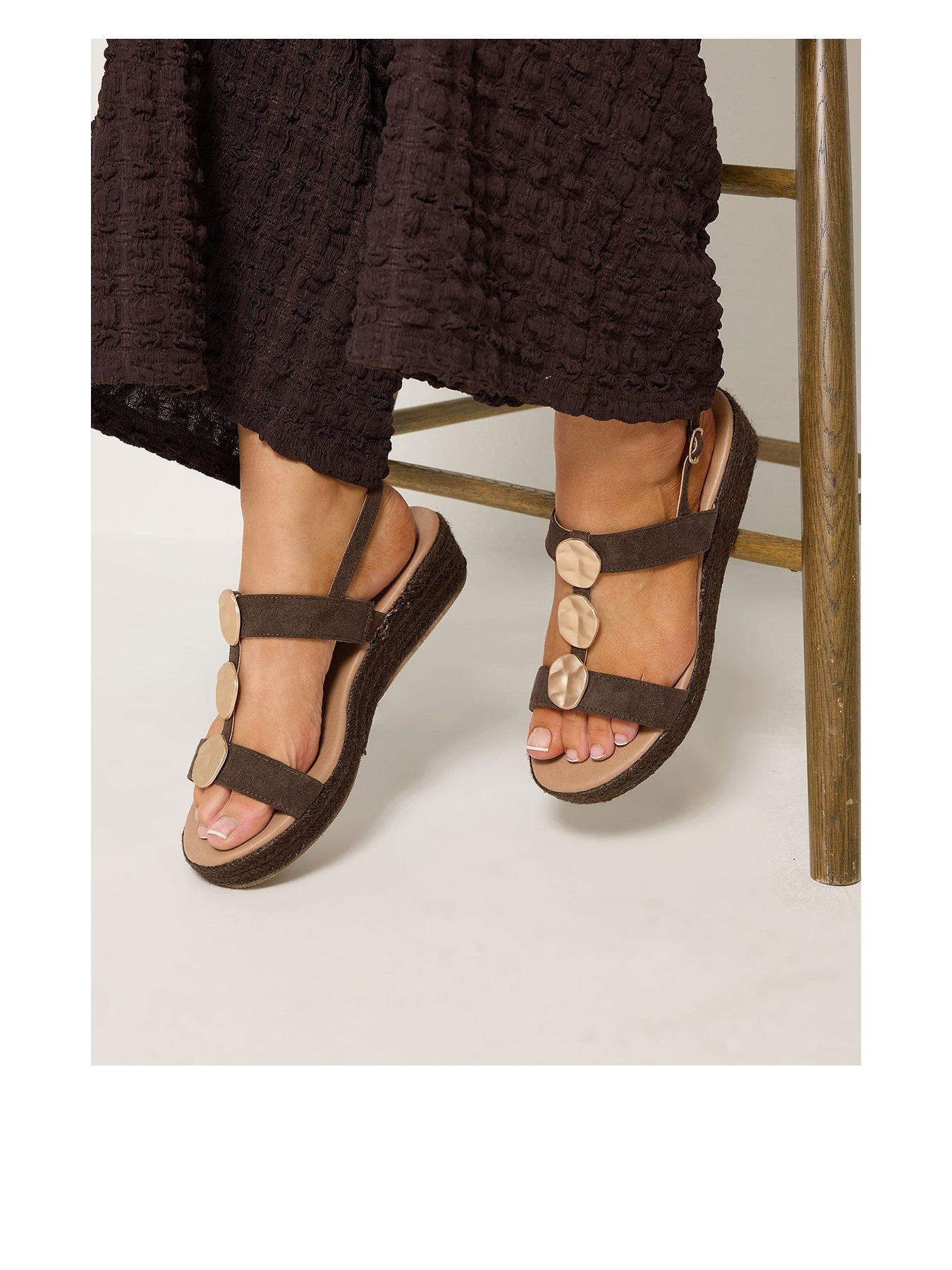 Yours Eee Hammered Metal Disk Wedges