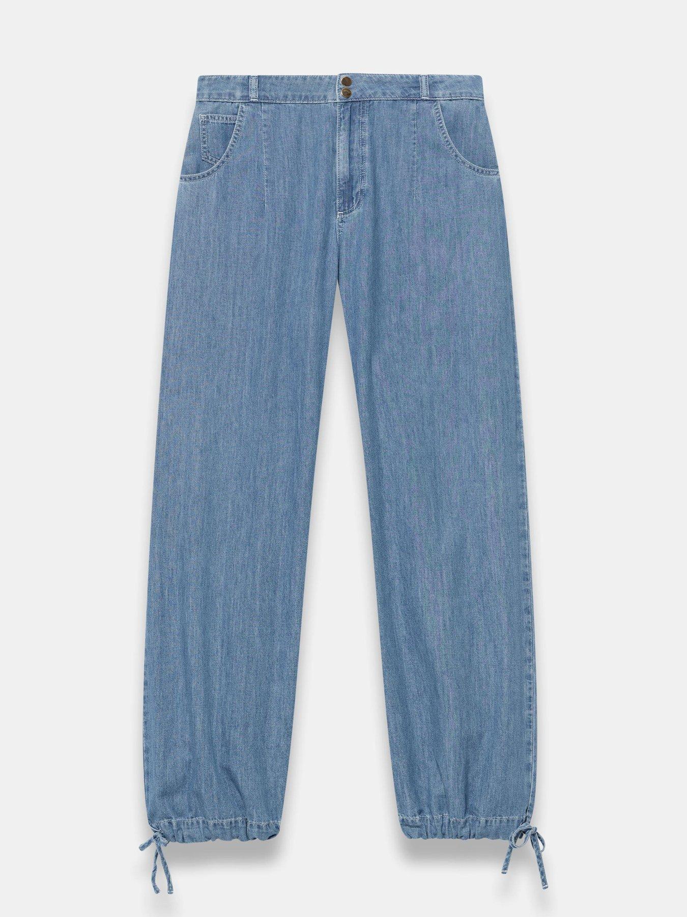 Image 5 of 6 of Mint Velvet Mid Indigo Soft Balloon Jeans - Blue