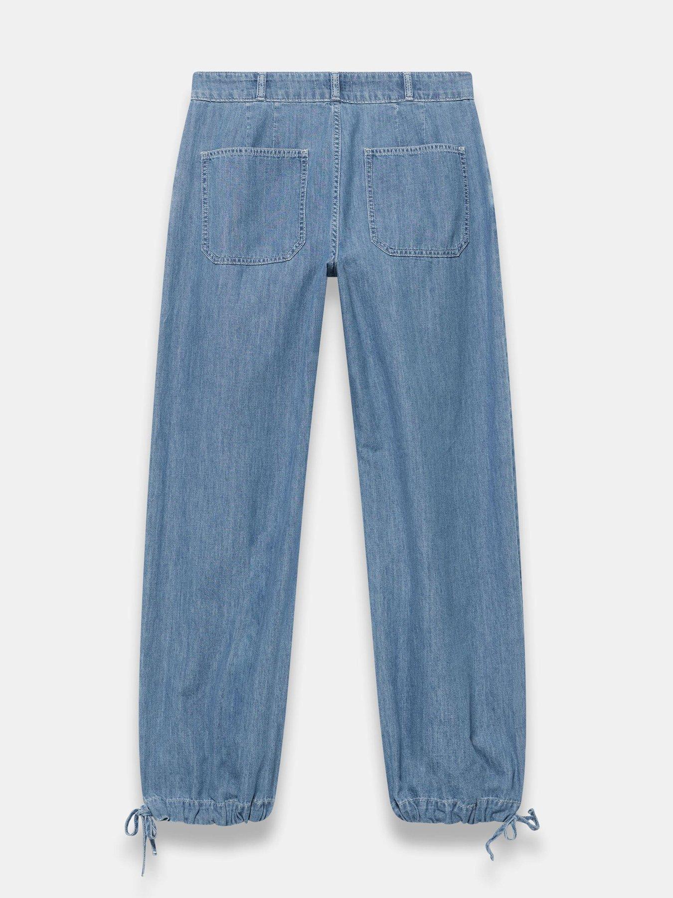Image 6 of 6 of Mint Velvet Mid Indigo Soft Balloon Jeans - Blue
