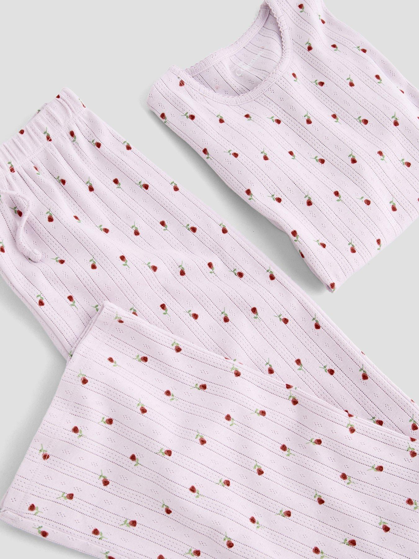 Image 4 of 4 of The Very Collection Older Girls Pointelle Single Pj - Pink