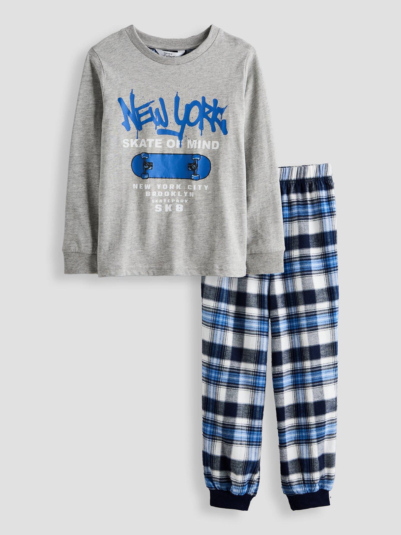 The Very Collection Older Boys' Skater NY Pyjama Set - Multi