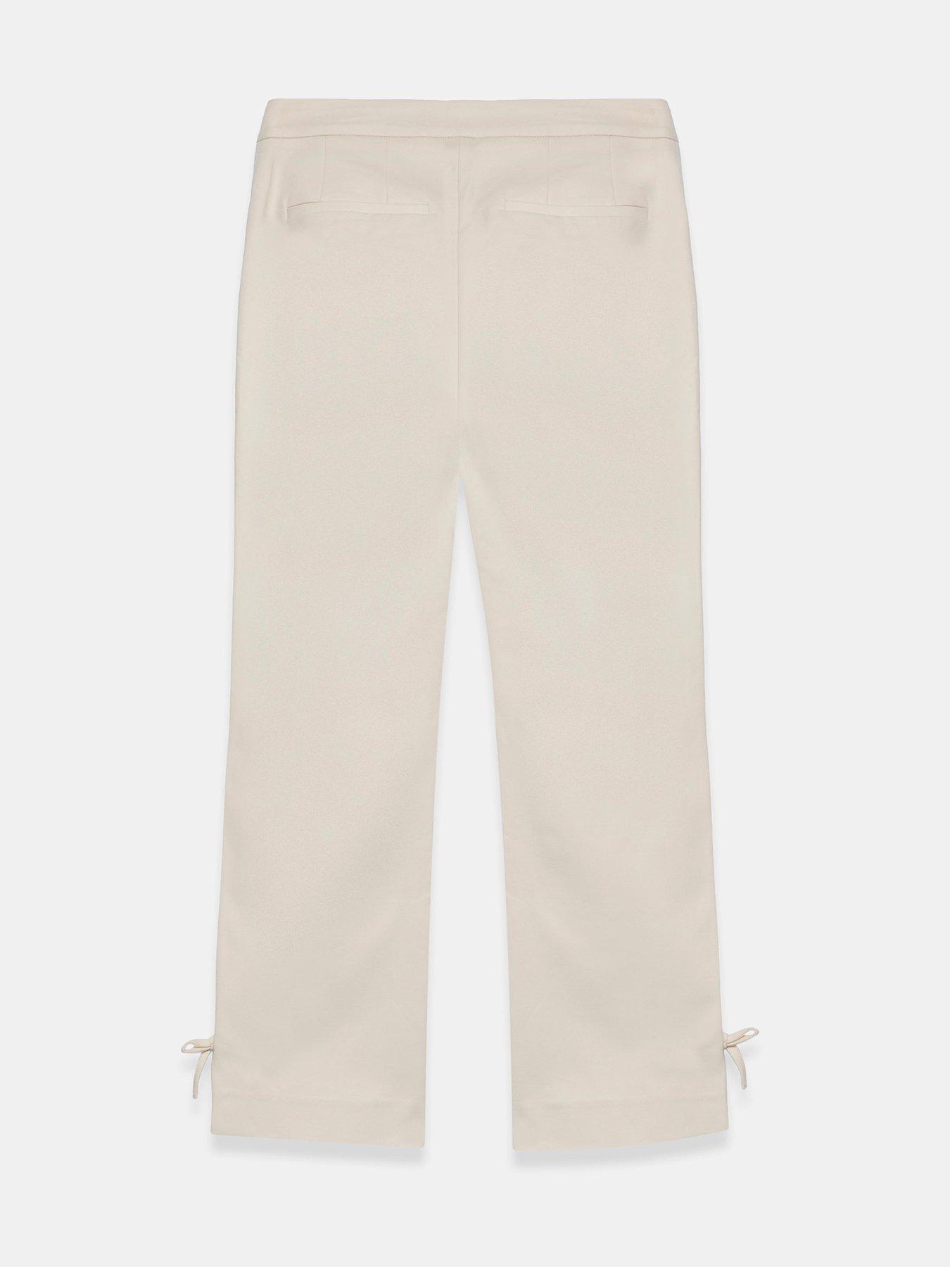  image of mint-velvet-neutral-capri-trouser