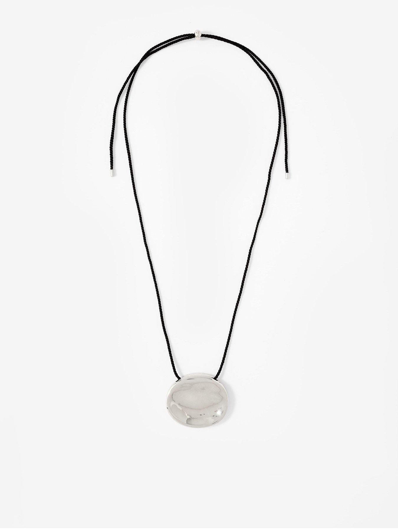 Mint Velvet Silver Stud Rope Necklace