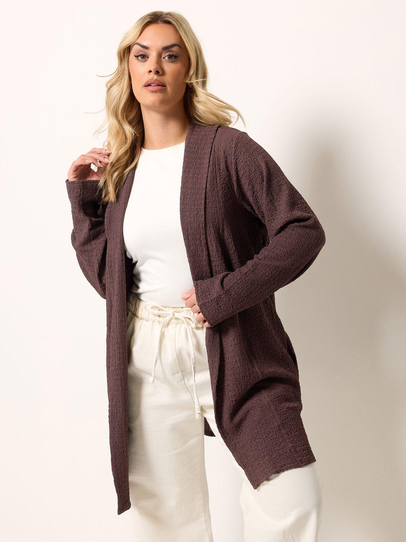 Yours Curve Bubble Texture Blazer
