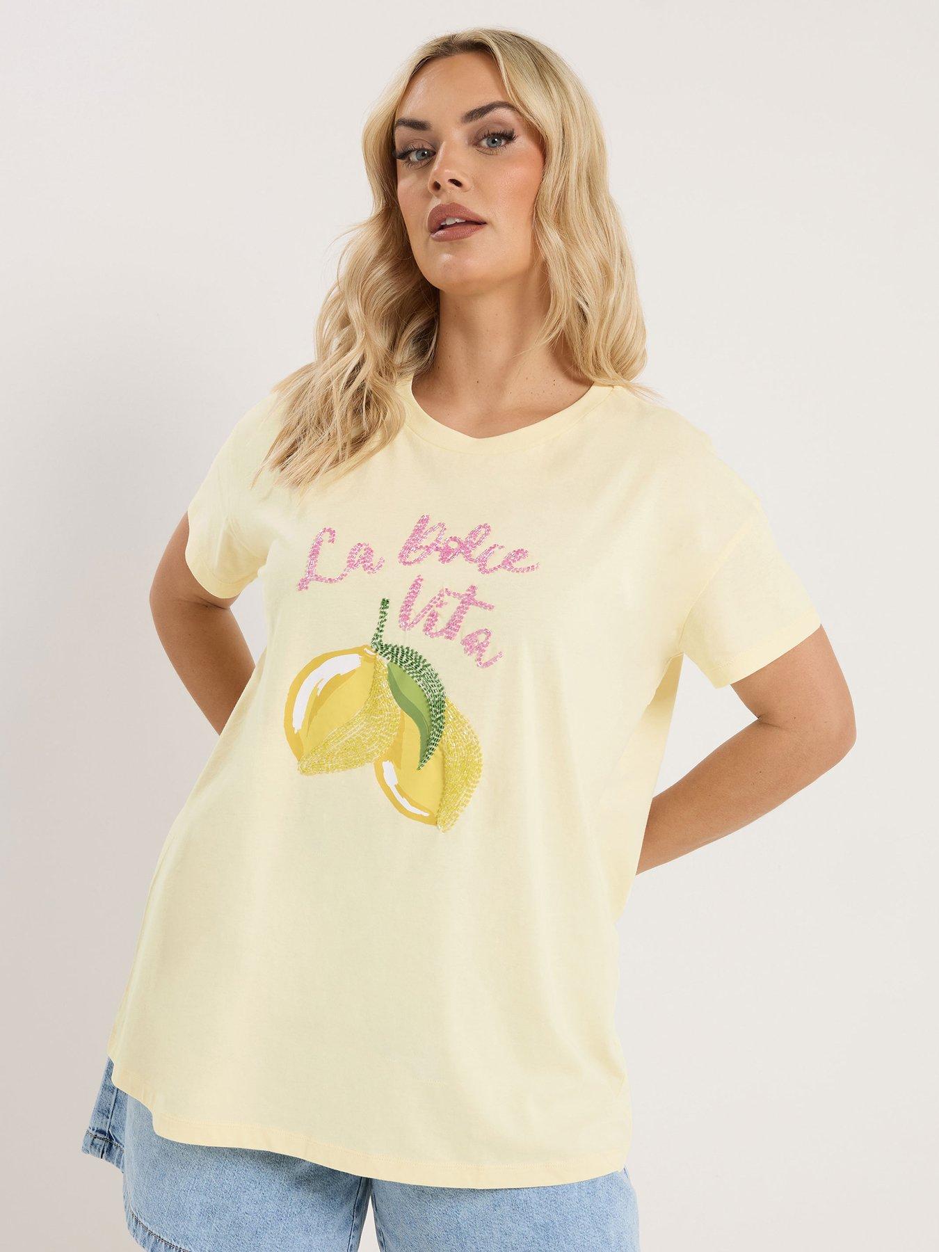 Yours Curve Placement Core T-shirt