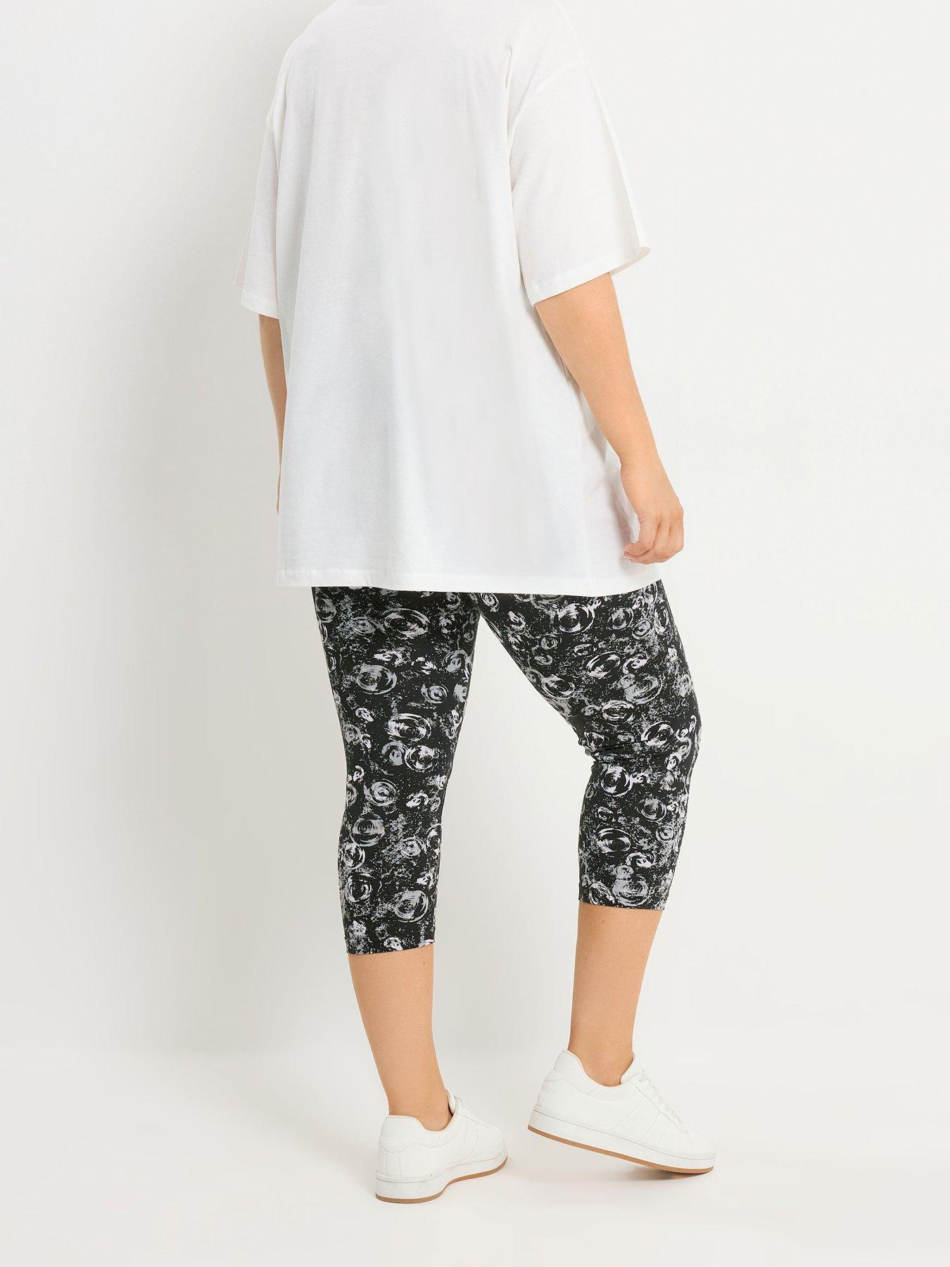 stillFront image of yours-curve-2-pack-cropped-legging-grey