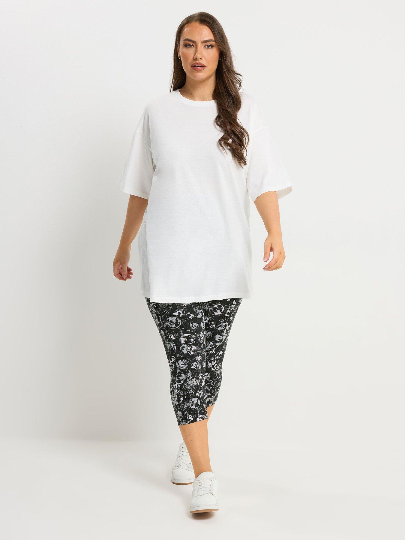  image of yours-curve-2-pack-cropped-legging-grey