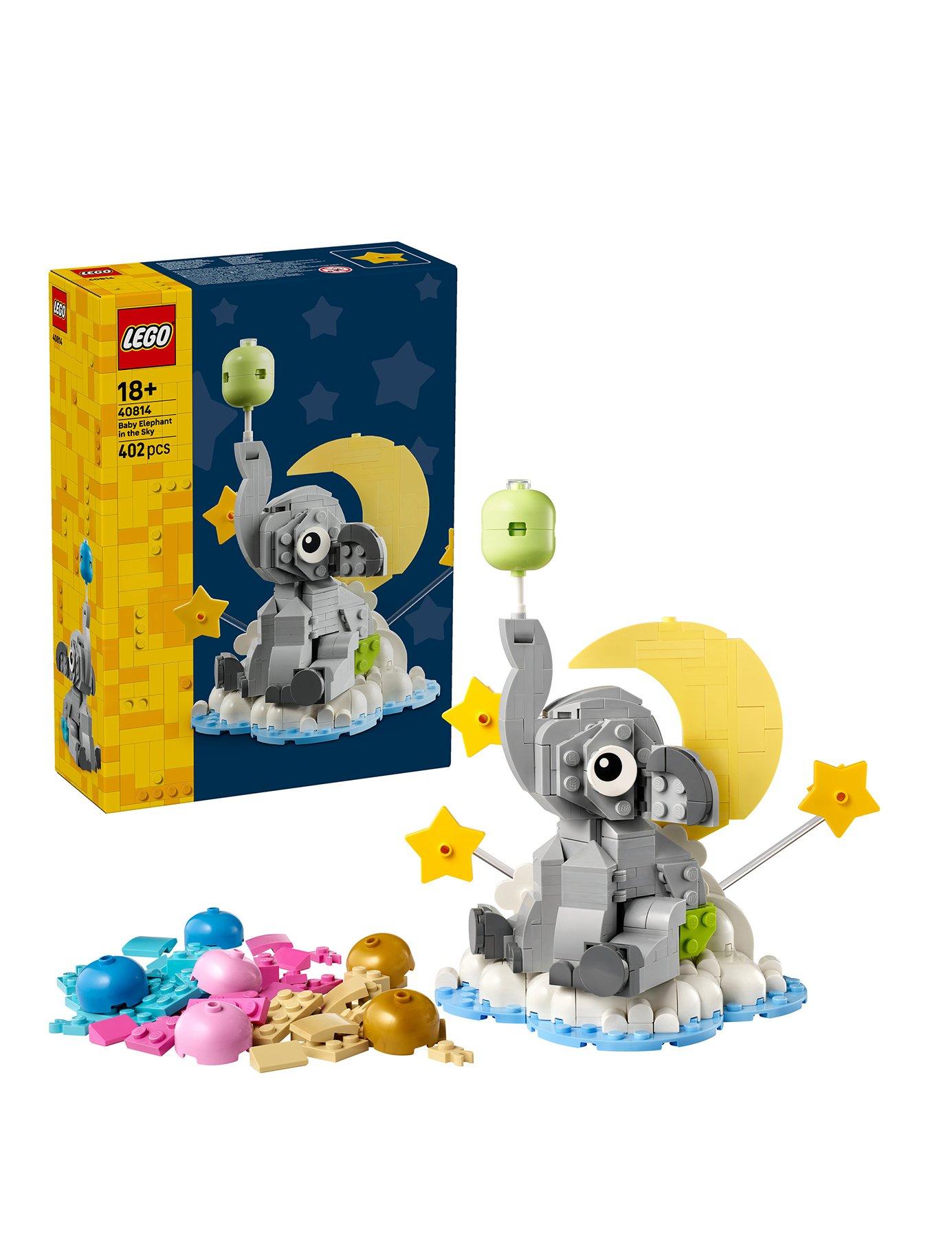 LEGO Baby Elephant in the Sky Display Gift for New Parents 40814