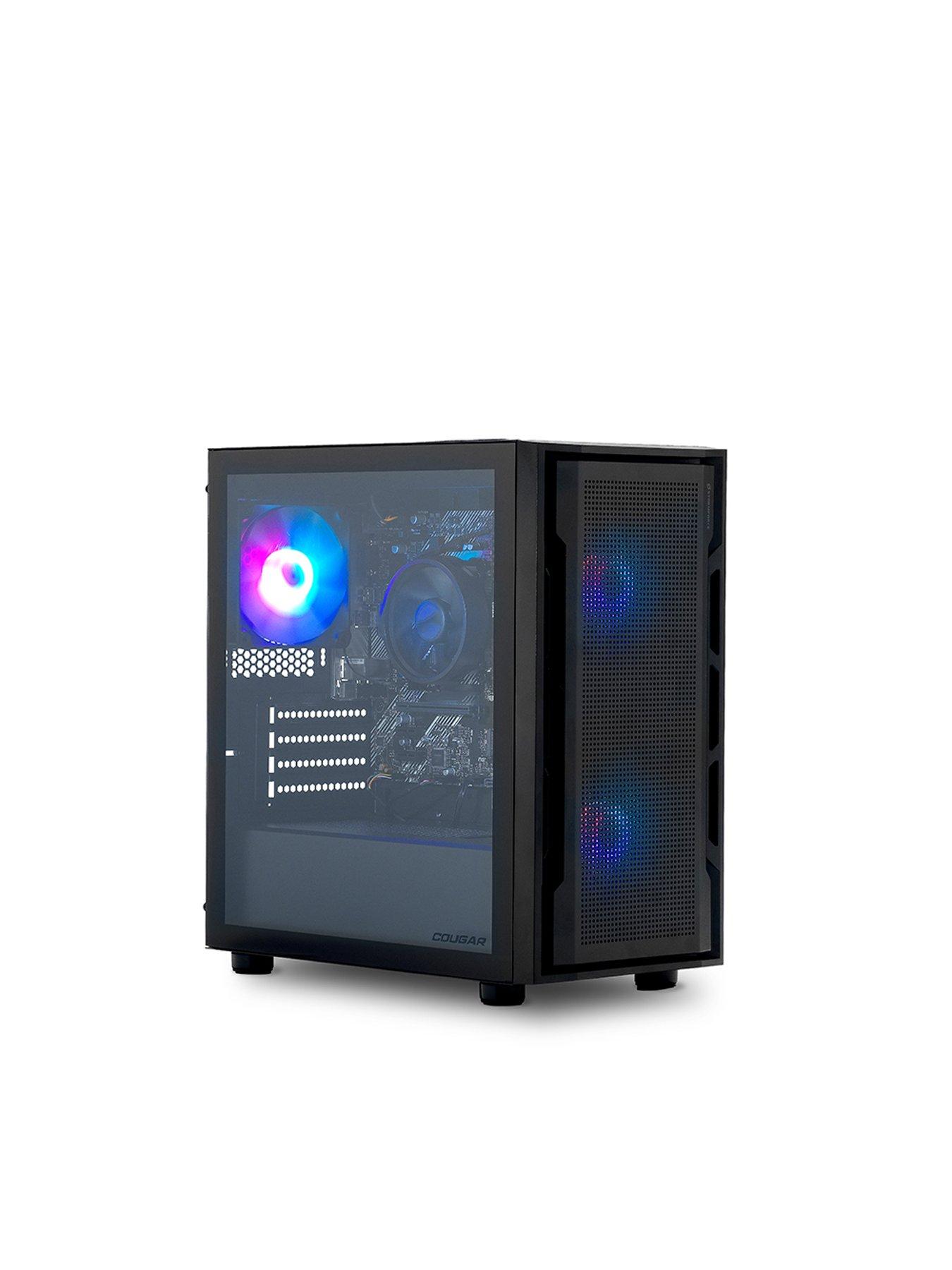  image of stormforce-rogue-amd-ryzen-5-8gb-ram-500gb-ssd-gaming-desktop-bundle