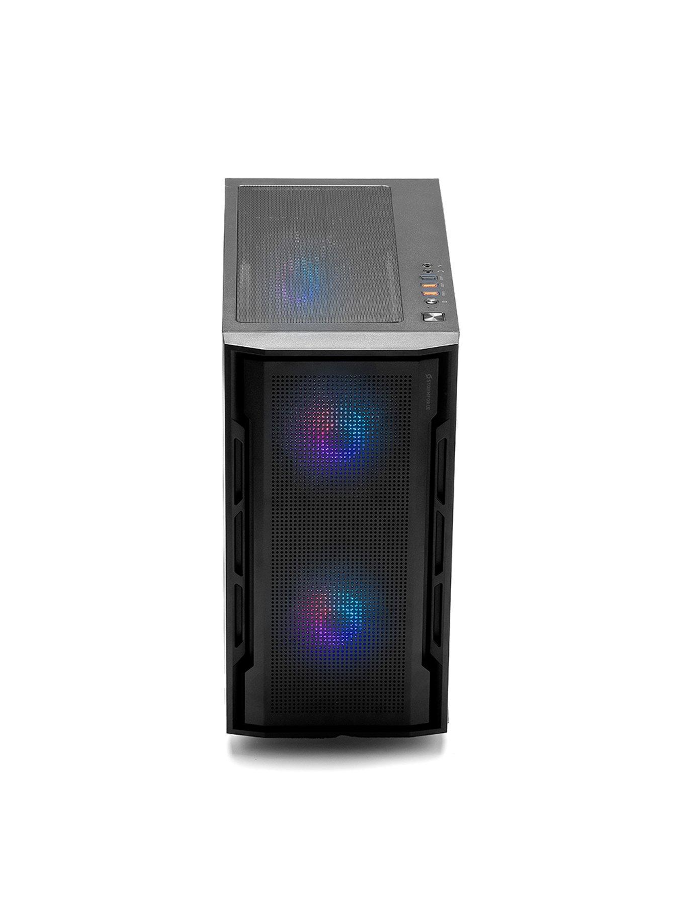  image of stormforce-rogue-amd-ryzen-5-8gb-ram-500gb-ssd-gaming-desktop-bundle