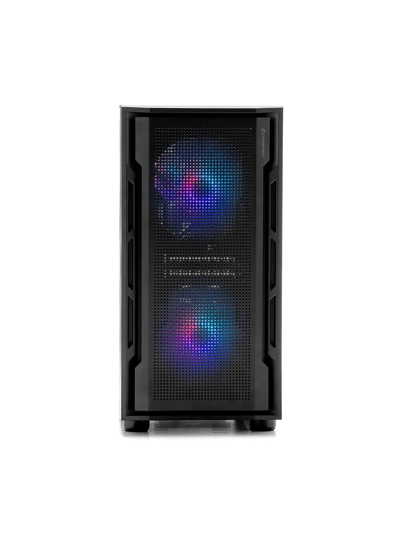  image of stormforce-rogue-amd-ryzen-5-8gb-ram-500gb-ssd-gaming-desktop-bundle