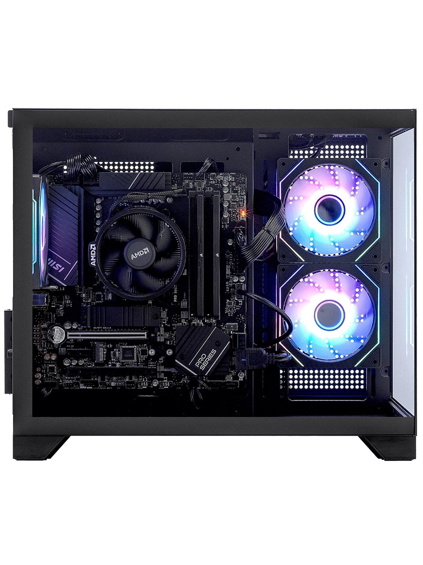  image of stormforce-carbon-amd-ryzen-5-16gb-ram-1tb-ssd-gaming-desktop-bundle
