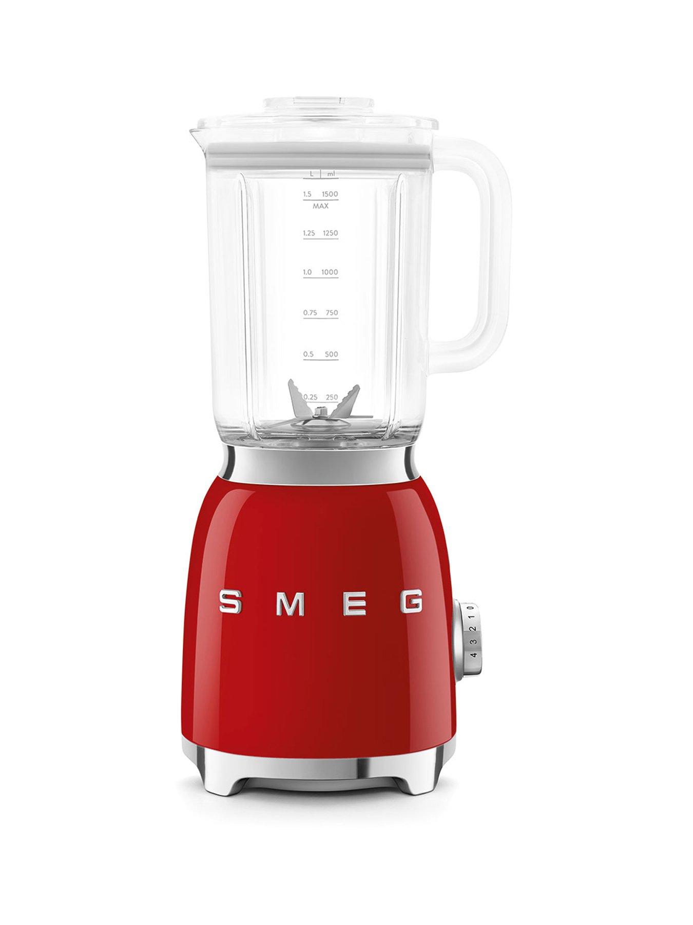 Smeg Retro 50's Style Jug Blender, 4 Speed Settings, 1.5L, Red