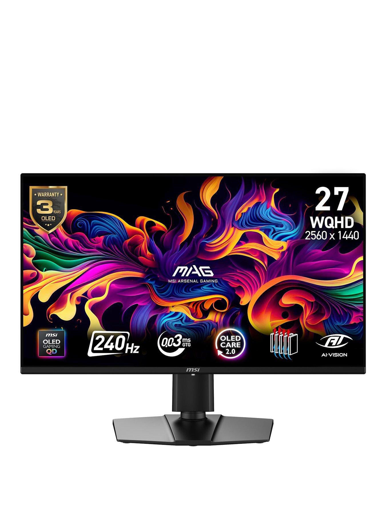 MSI MAG 274QP QD-OLED X24 27" QD-OLED WQHD 240Hz 0.03ms Adaptive-Sync Gaming Monitor