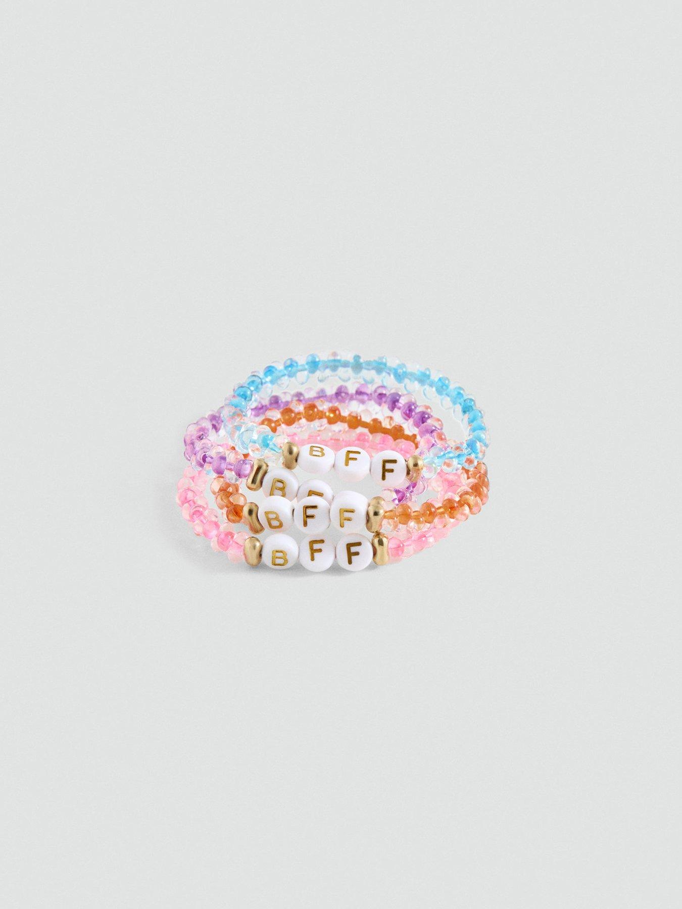 Mango Pack of 4 Best Friends Bracelets - Pink