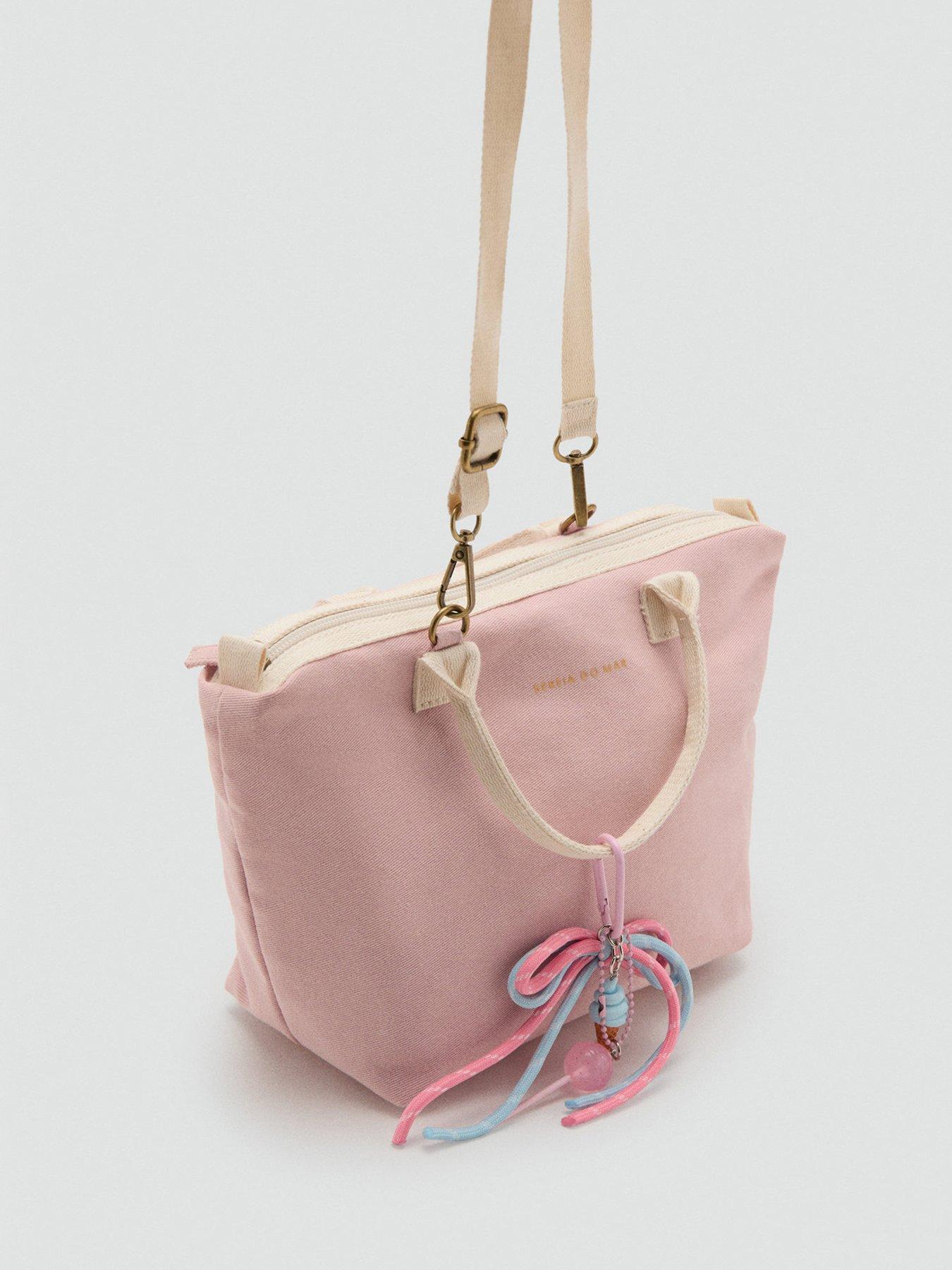 back image of mango-girls-mini-tote-bag-pink