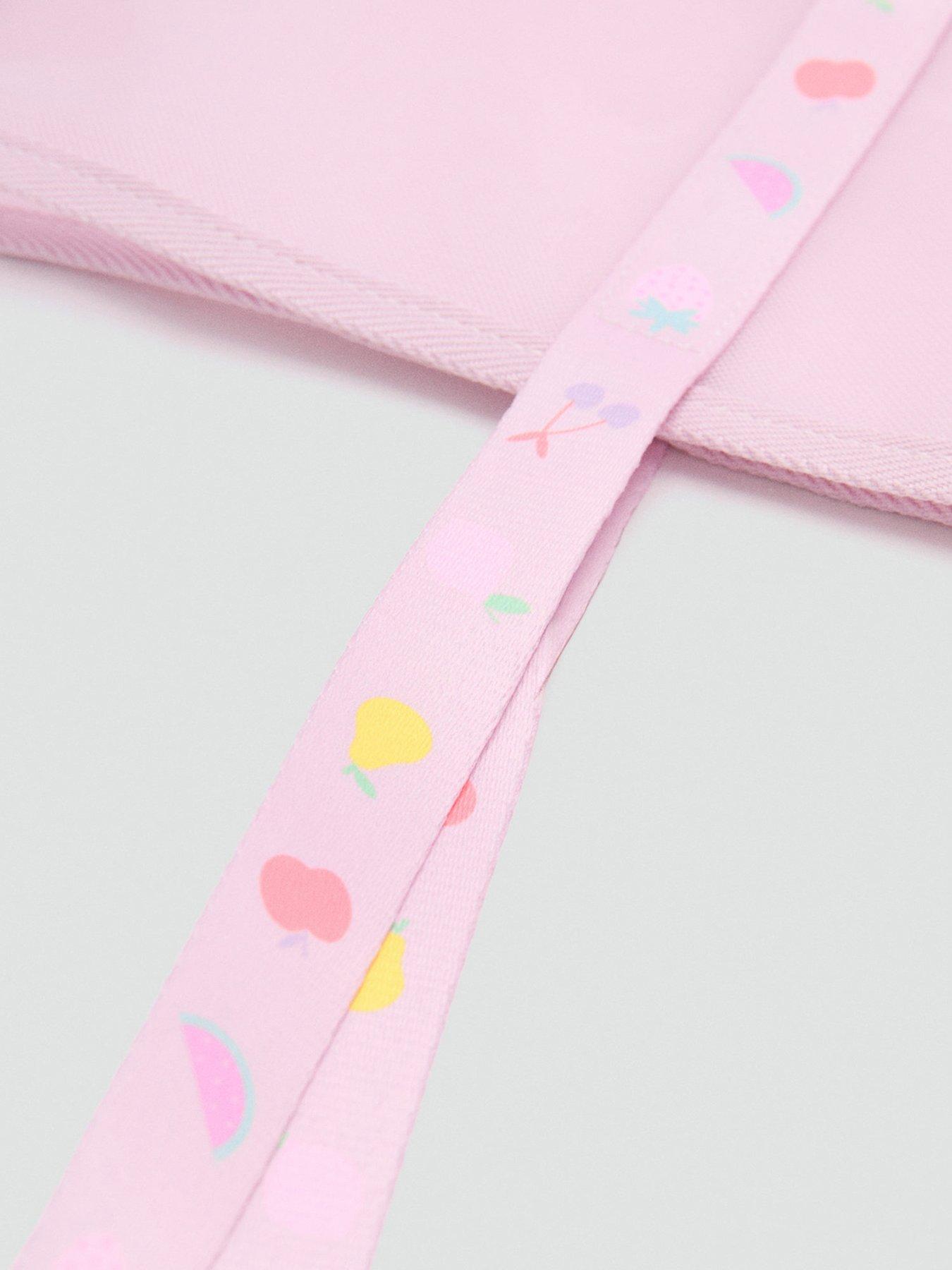Image 3 of 4 of Mango Girls Fruit Strap Clear Shopper Bag - Pink