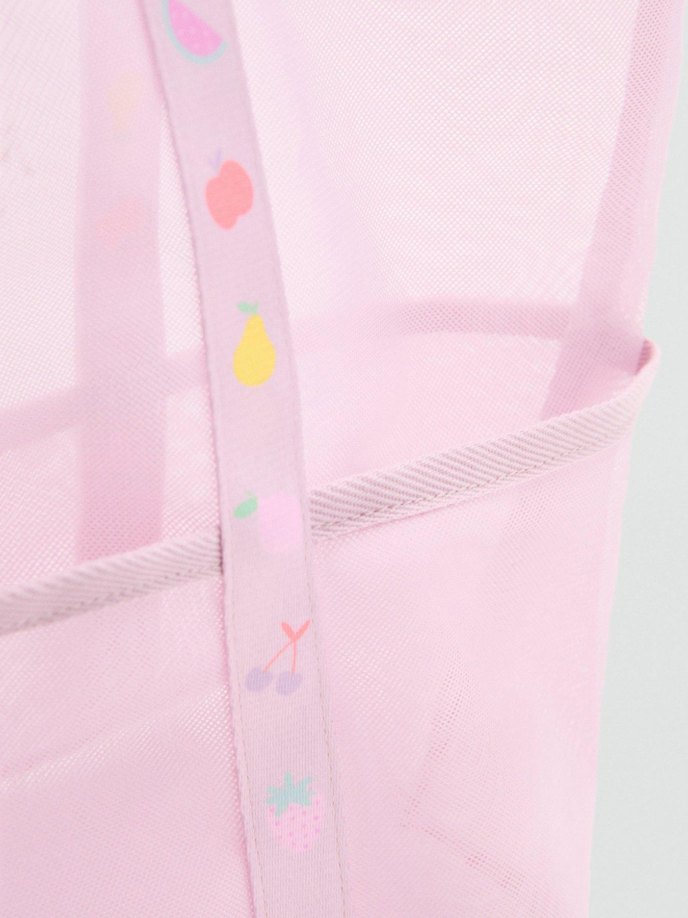 Image 4 of 4 of Mango Girls Fruit Strap Clear Shopper Bag - Pink