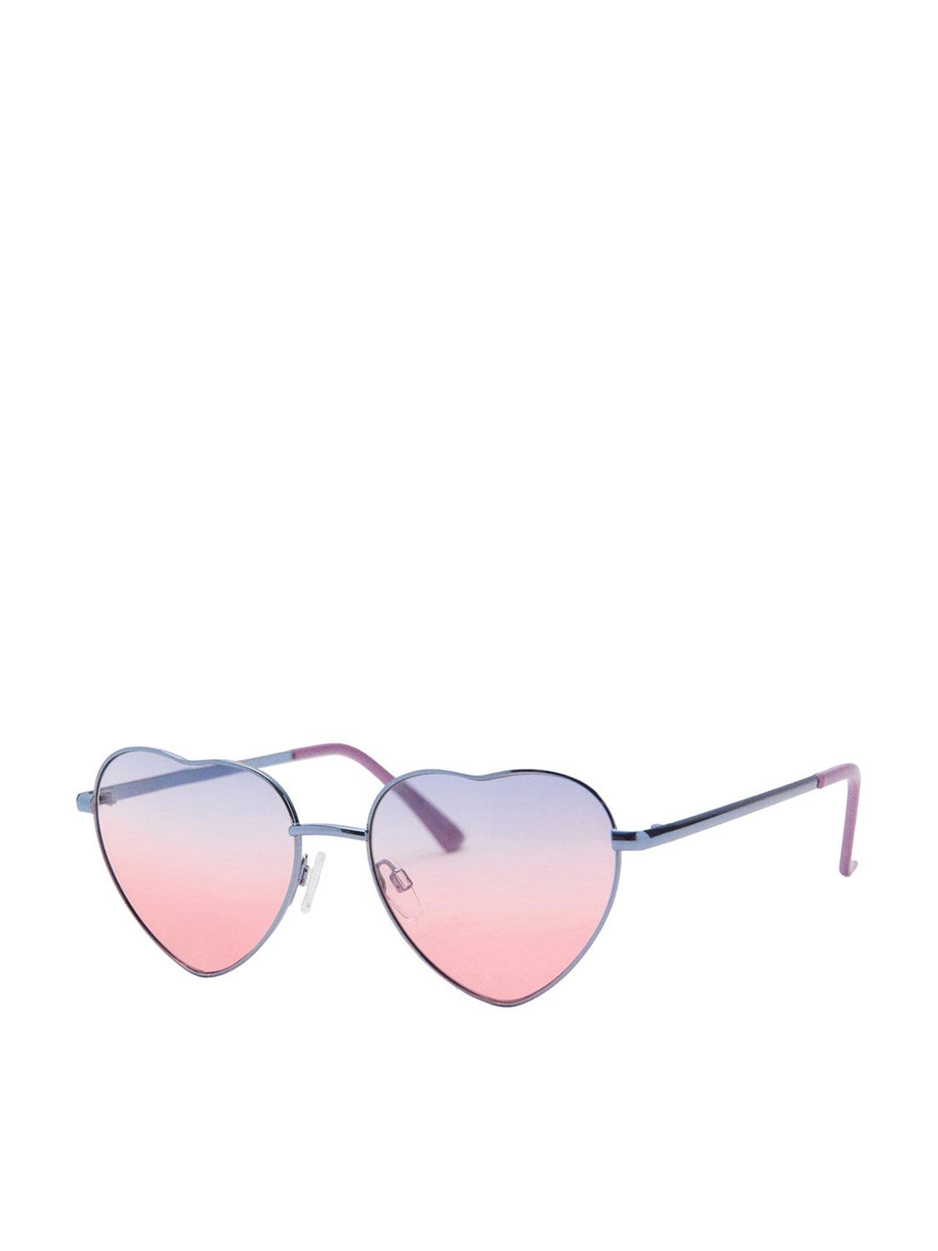 Mango Girls Heart Sunglasses - Purple