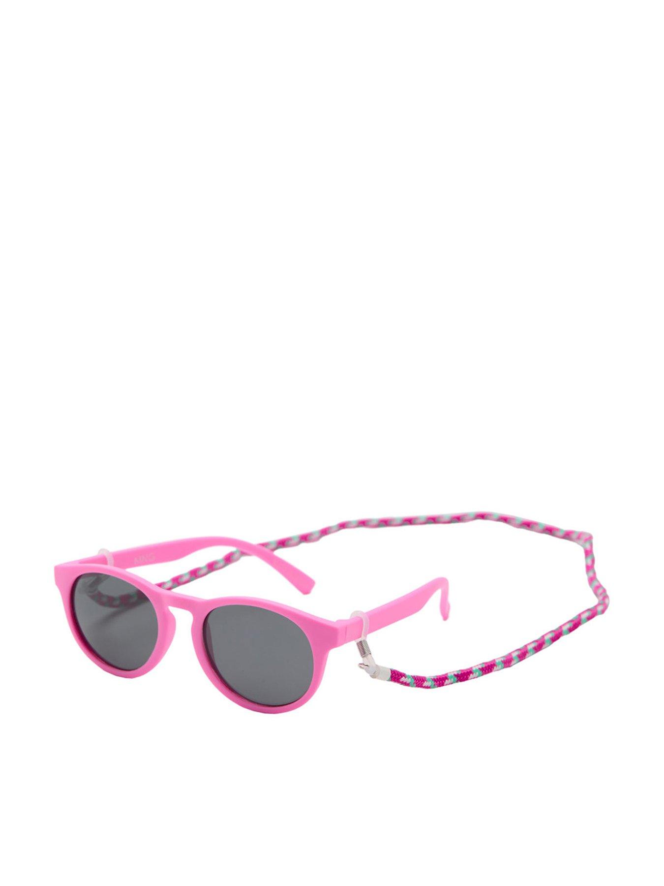 Mango Girls Sunglasses With Strap - Pink