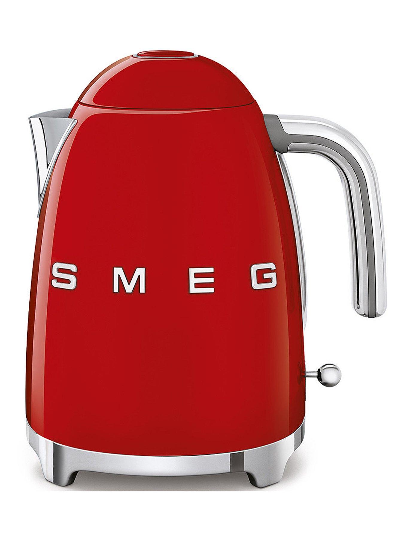 Image 2 of 6 of Smeg 50's Style Jug Kettle & 2 Slice Toaster, Extra Wide Slots, Red