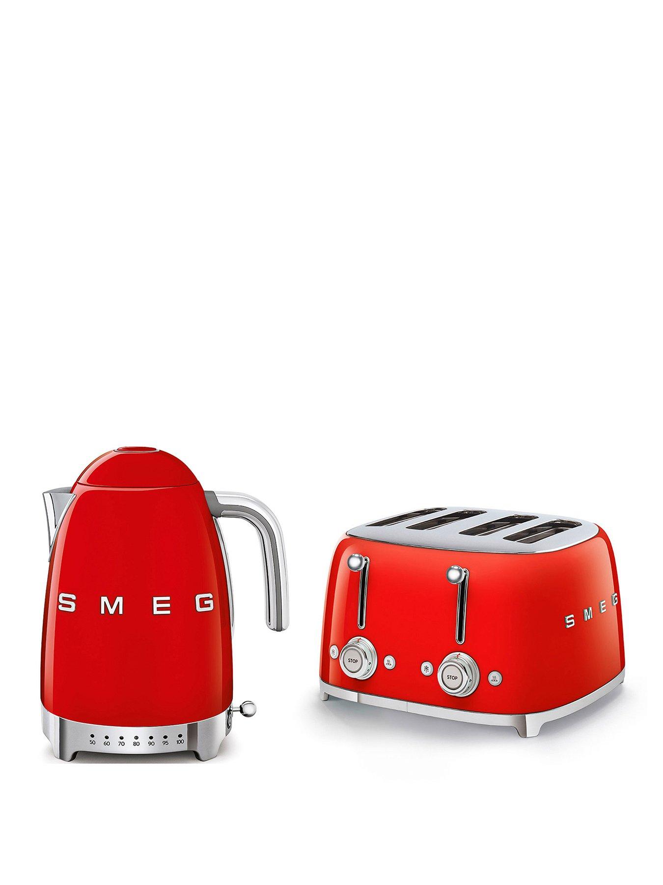 smeg-jug-kettle-with-acoustic-alarm-4-slice-toaster-red