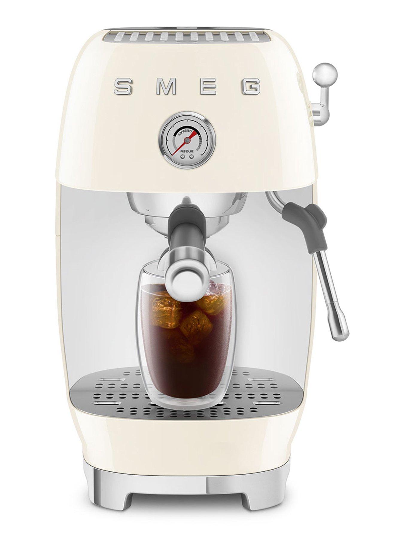 Image 2 of 6 of Smeg Espresso Coffee Machine with Cold Brew Function, Cream