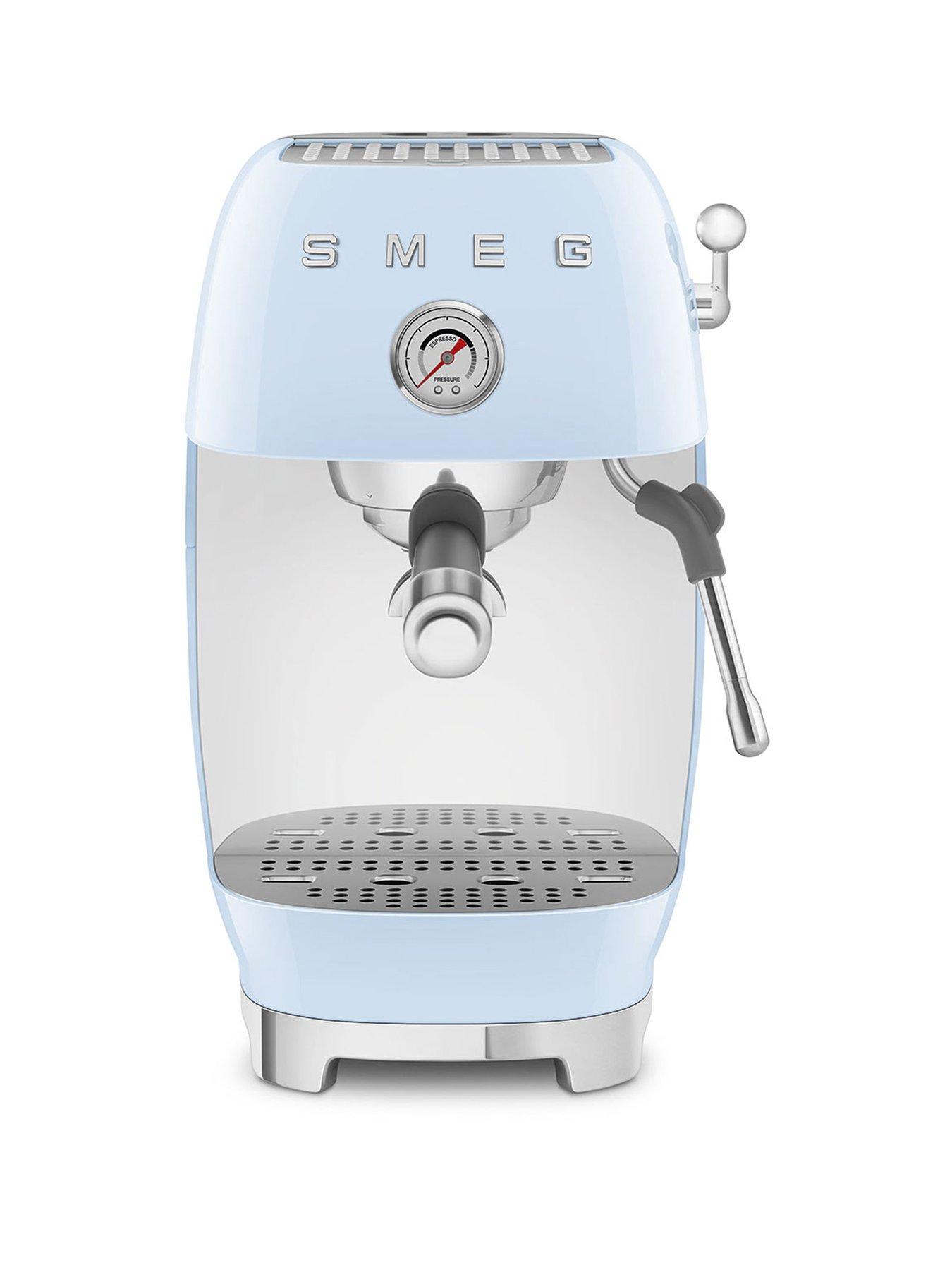Smeg Espresso Coffee Machine with Cold Brew Function, Blue