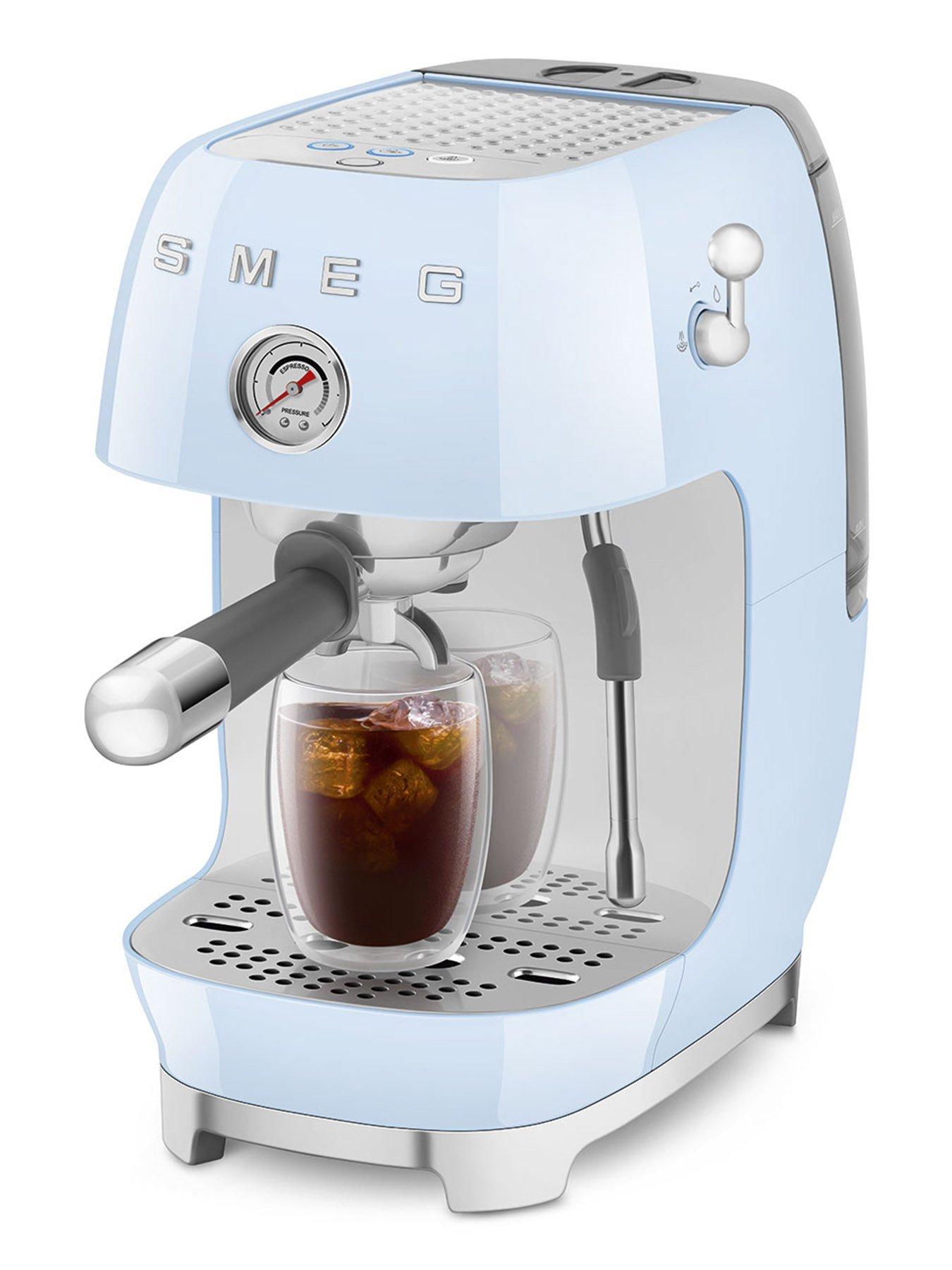 stillFront image of smeg-espresso-coffee-machine-with-cold-brew-function-blue
