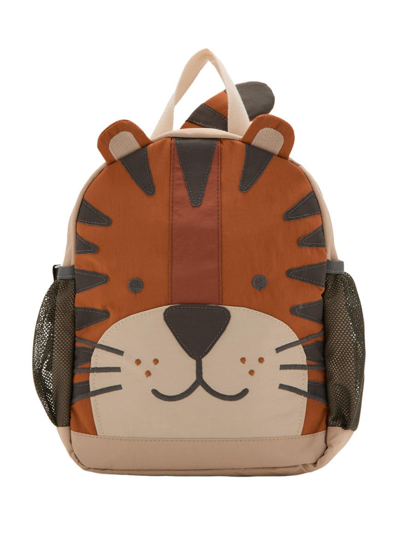  image of mango-younger-boys-tiger-backpack-beige