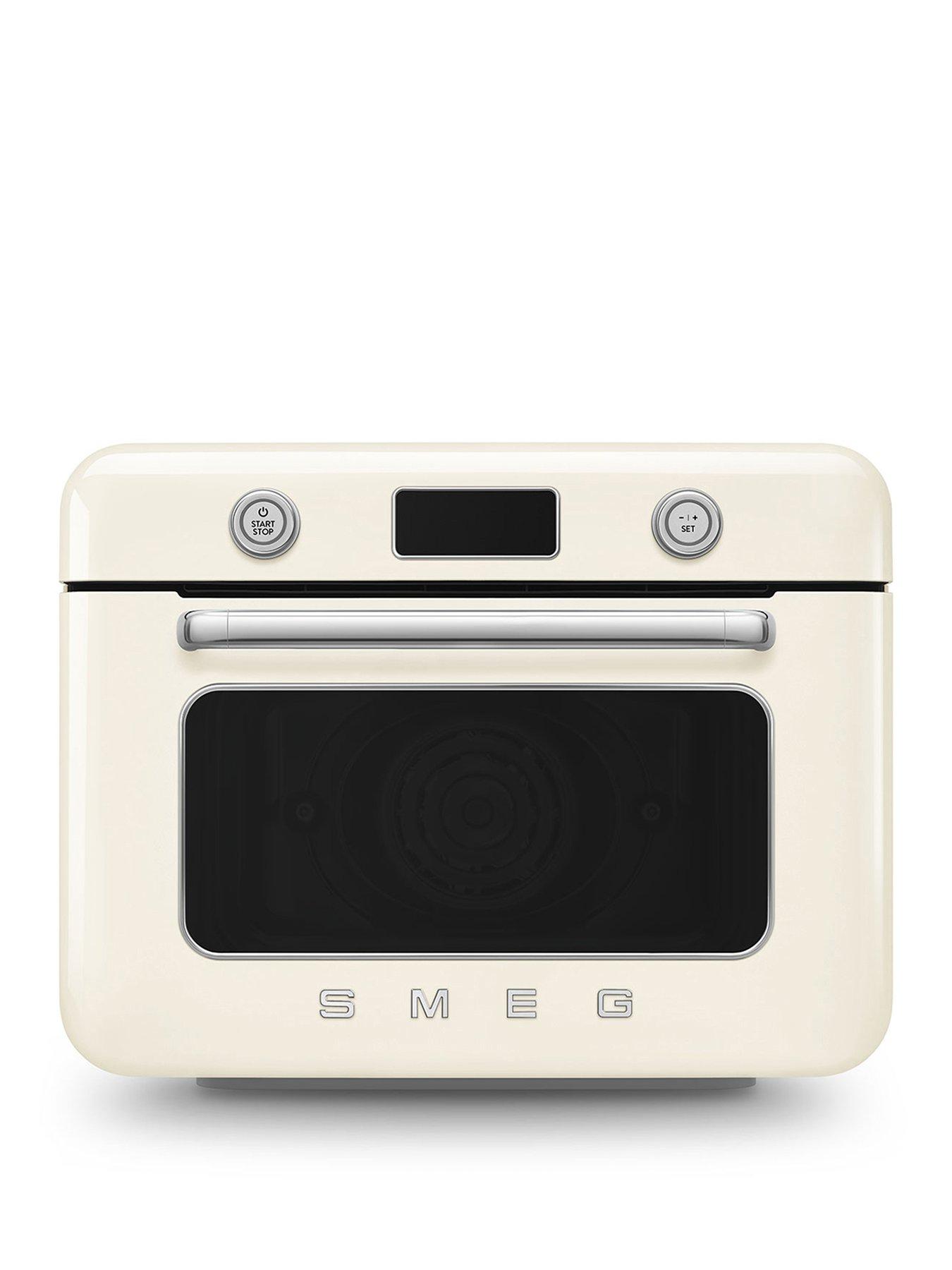 Smeg 9-in-1 Multifunction Countertop Oven with Steam & Air Fry,  Cream