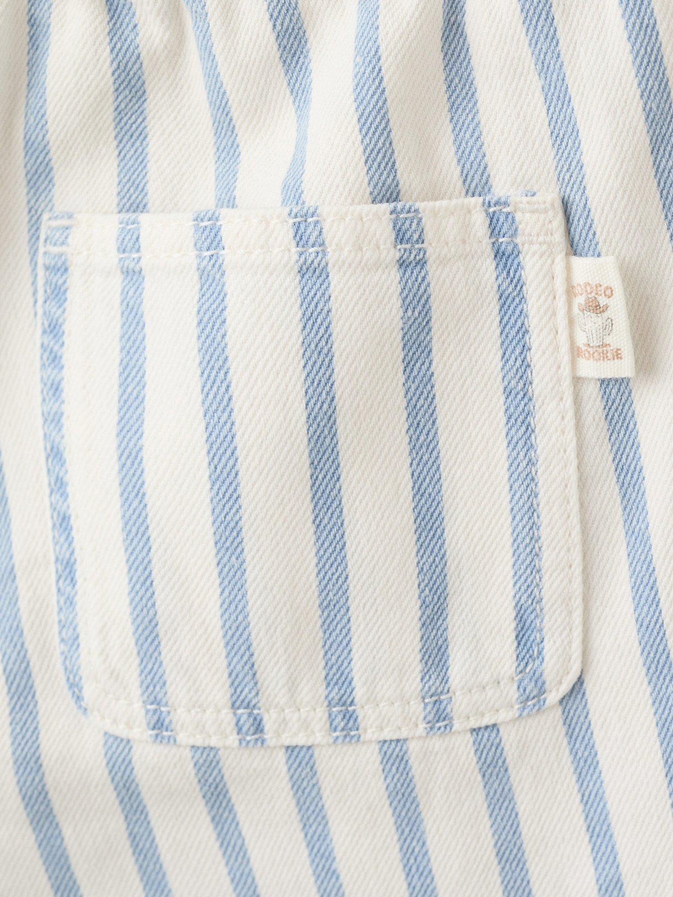 Image 3 of 4 of Mango Younger Boys Stripe Shorts - Blue
