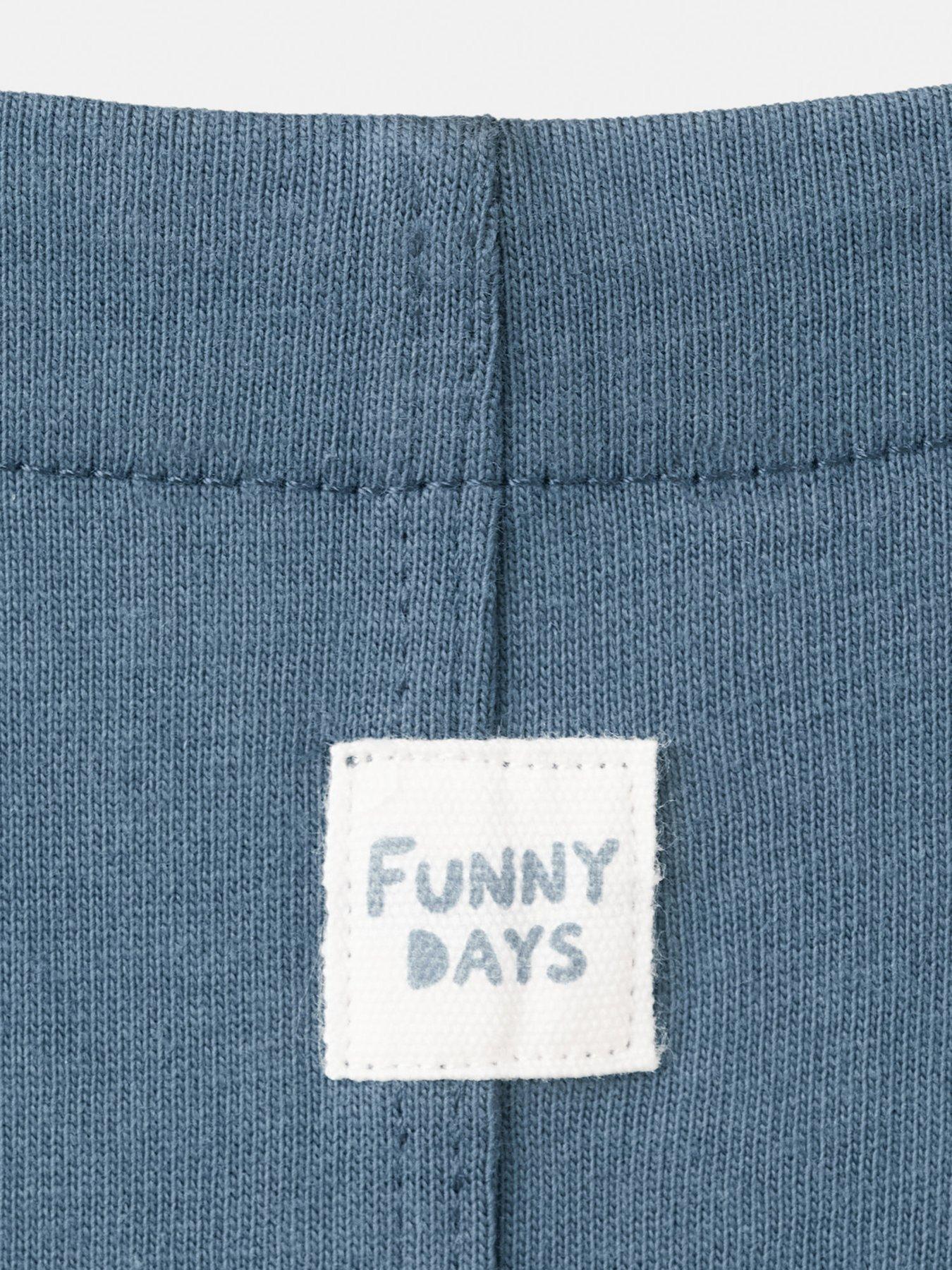 Image 3 of 4 of Mango Younger Boys Jersey Shorty Dungarees - Blue