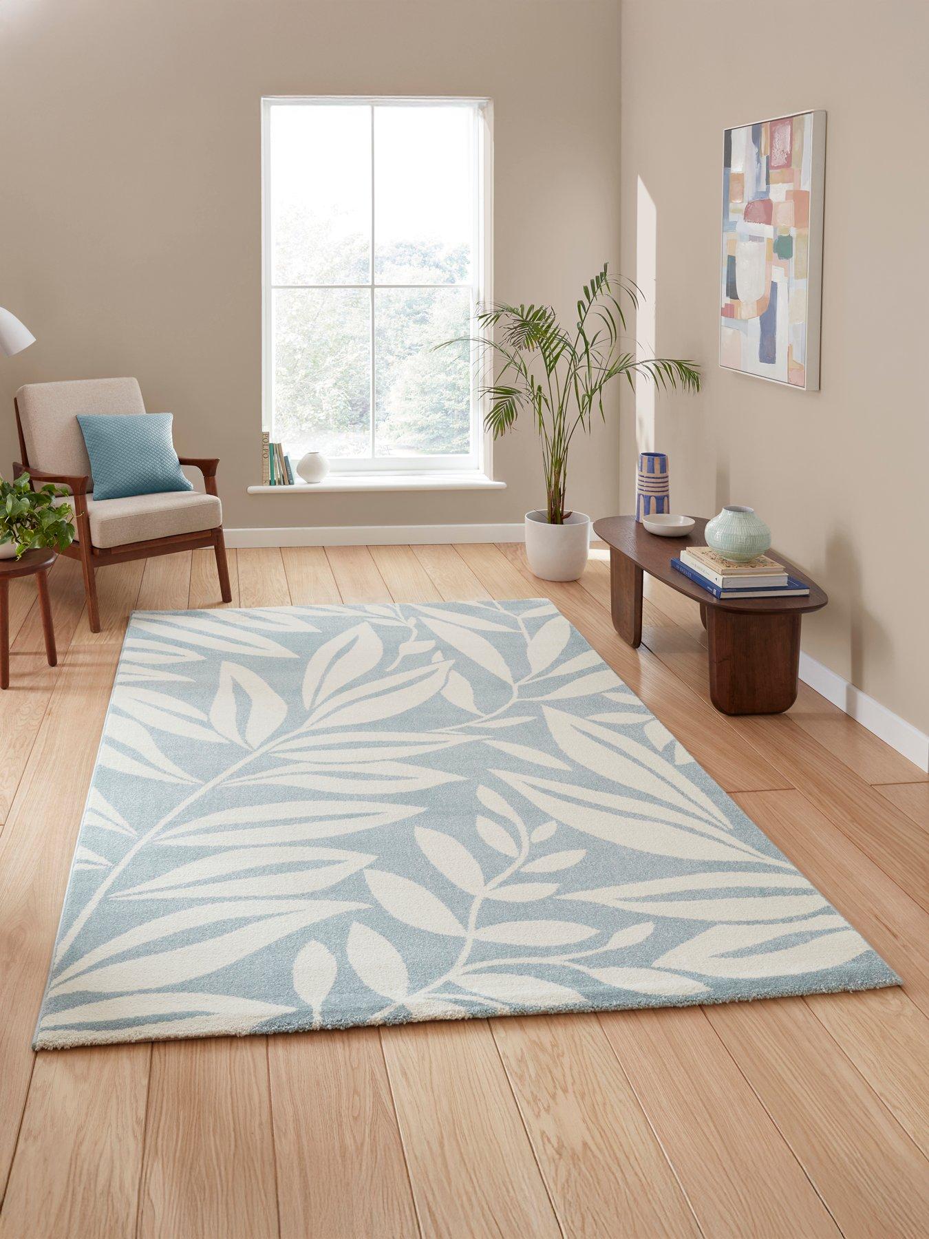 Catherine Lansfield Cl - Sorrel Leaves Blue - 080 X 150