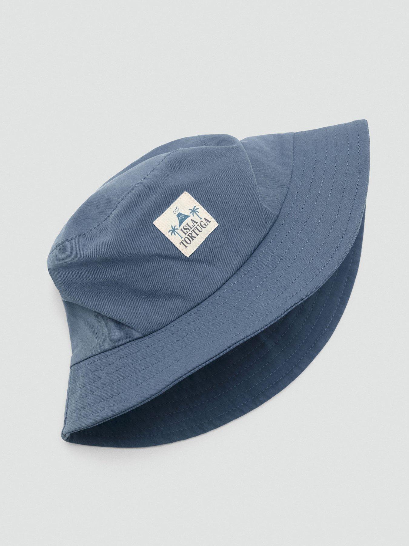  image of mango-younger-boys-bucket-hat-blue