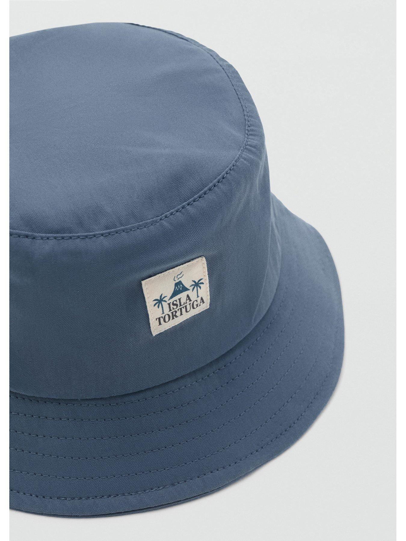  image of mango-younger-boys-bucket-hat-blue
