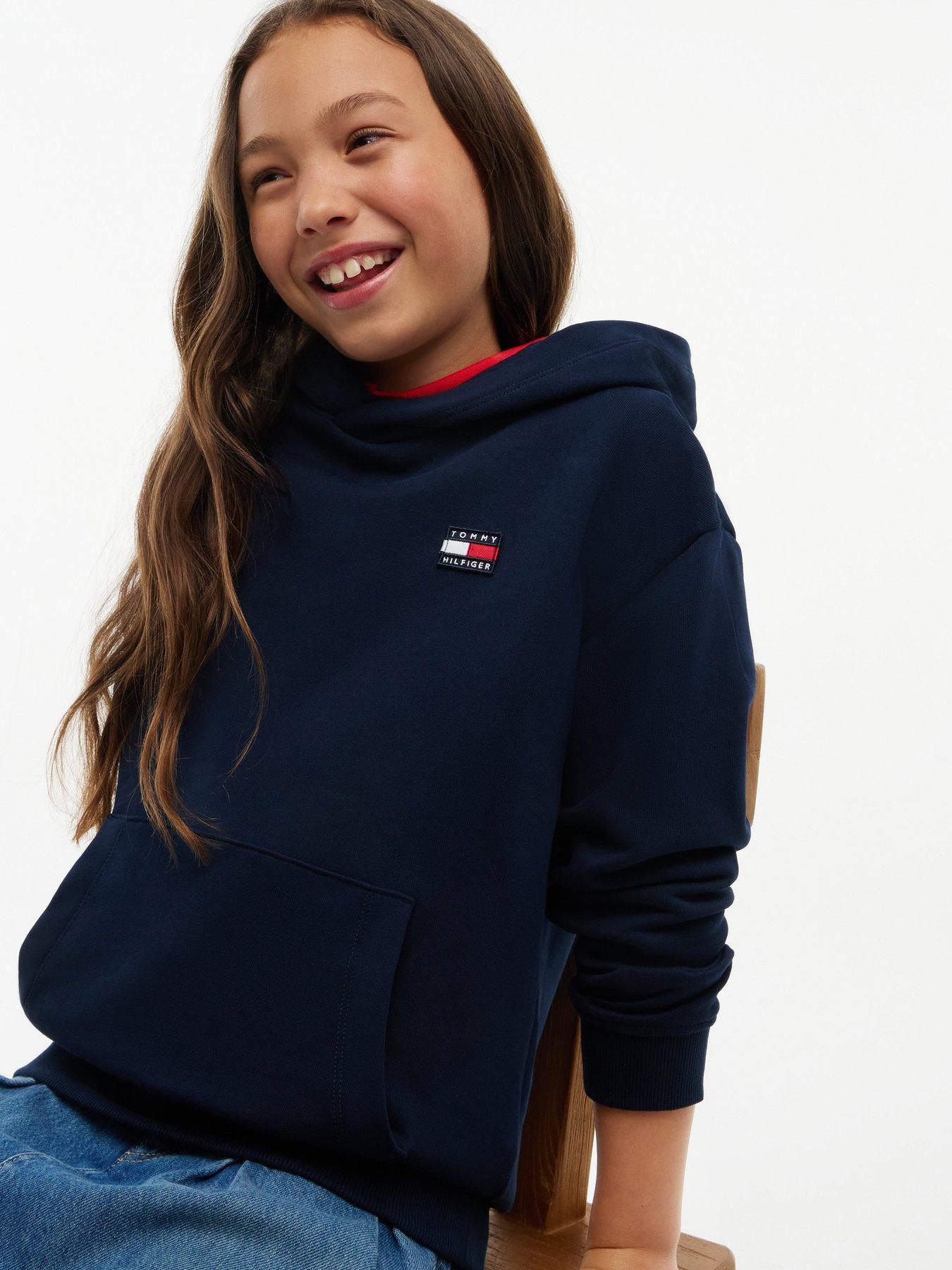 Tommy Hilfiger Kids Flag Heritage Hoodie - Navy