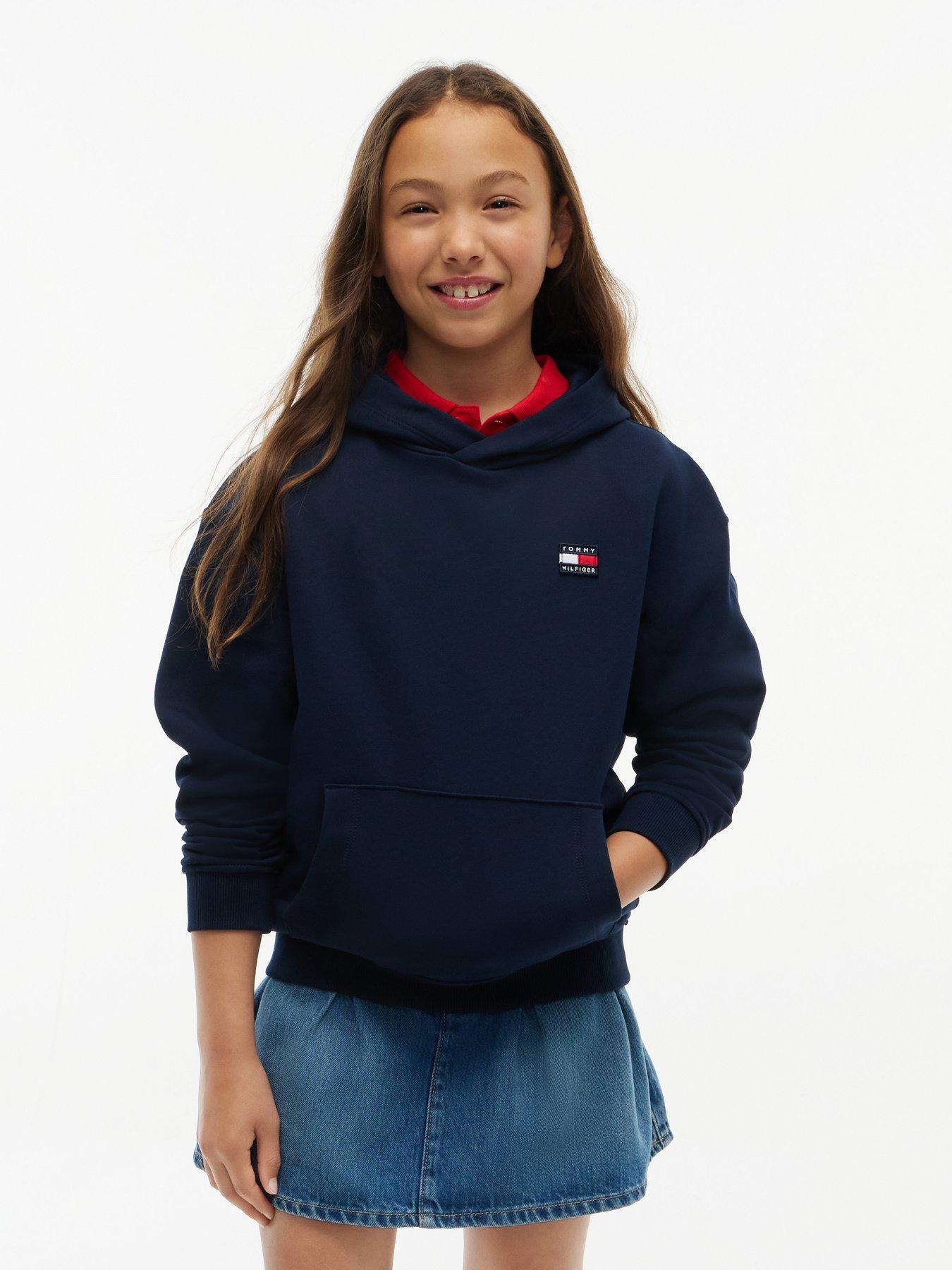 Image 3 of 6 of Tommy Hilfiger Kids Flag Heritage Hoodie - Navy