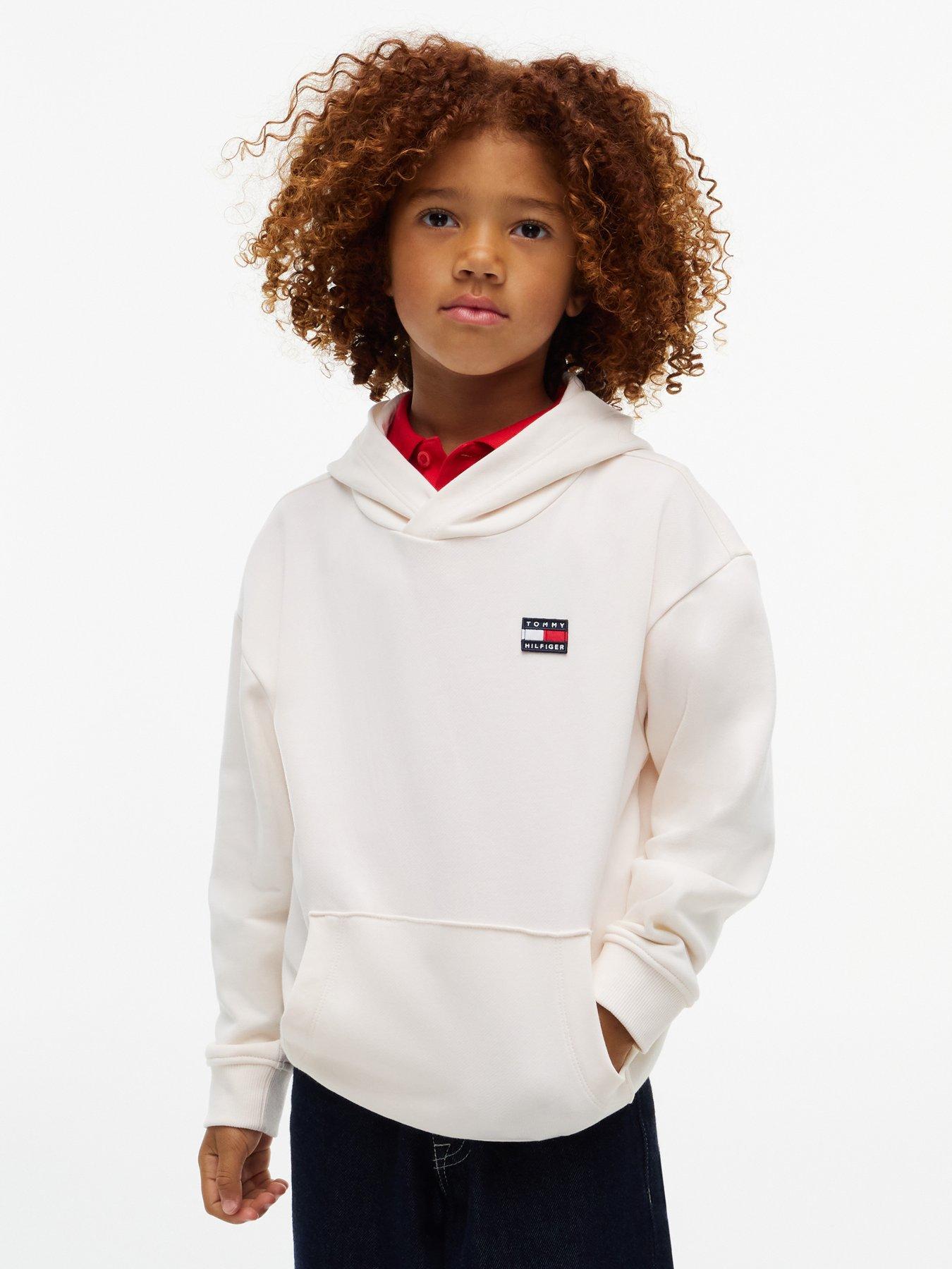 Tommy Hilfiger Kids Flag Heritage Hoodie - Cream