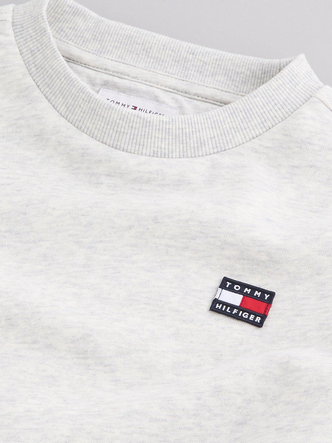 Image 3 of 4 of Tommy Hilfiger Badge Crewneck Sweatshirt - Grey