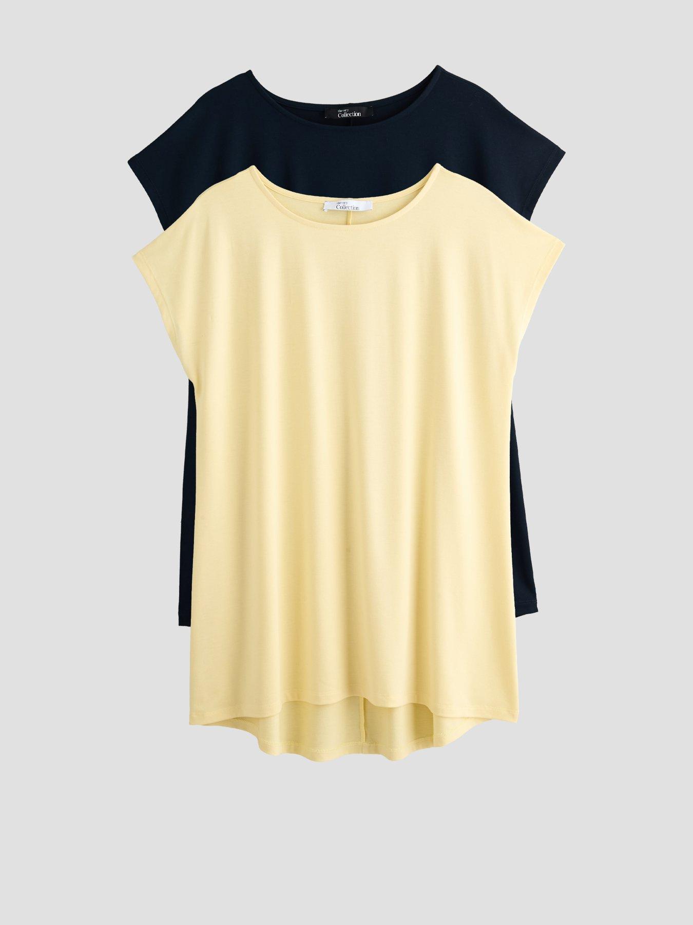 The Very Collection Curve 2 Pack Longline T-Shirt - Multi