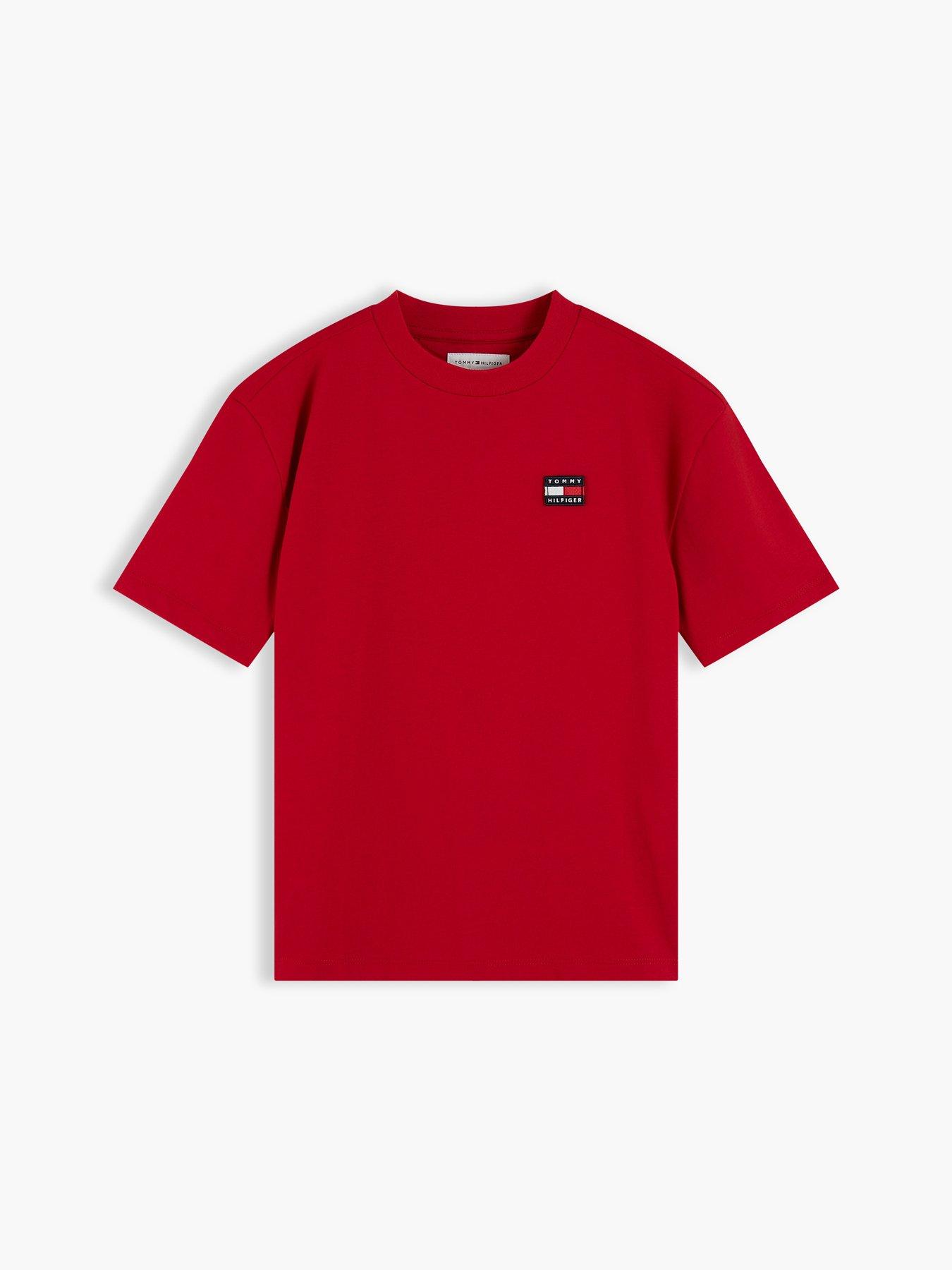 Tommy Hilfiger Kids Heritage Archive Short Sleeve T-Shirt - Red