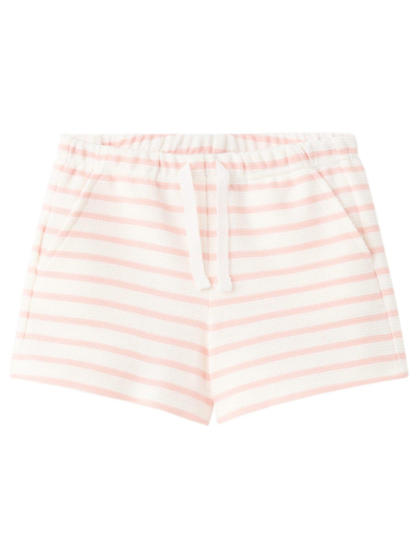 Mango Younger Girls Stripe Shorts - Pink