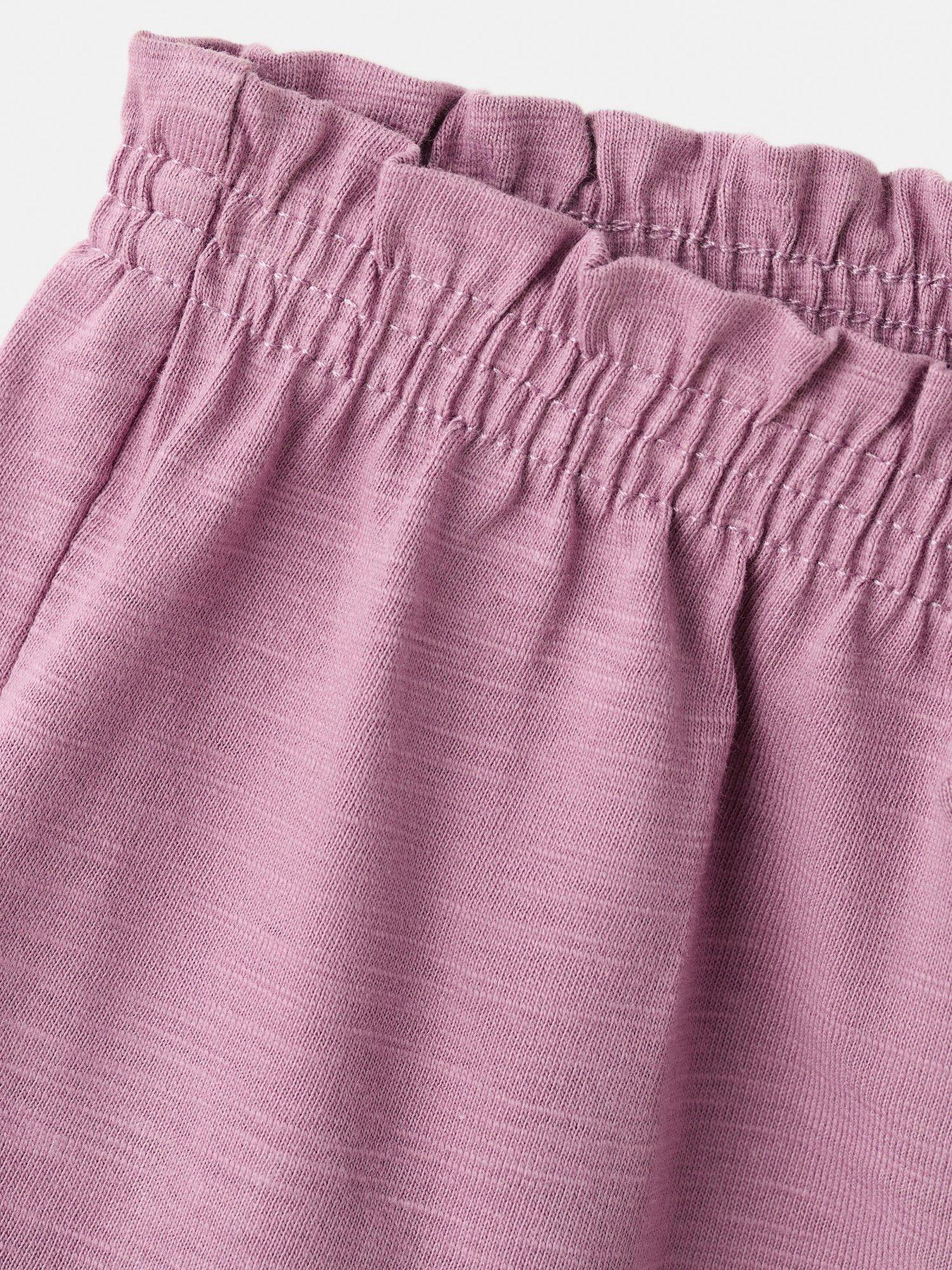 Image 3 of 4 of Mango Younger Girls Jersey Shorts - Purple