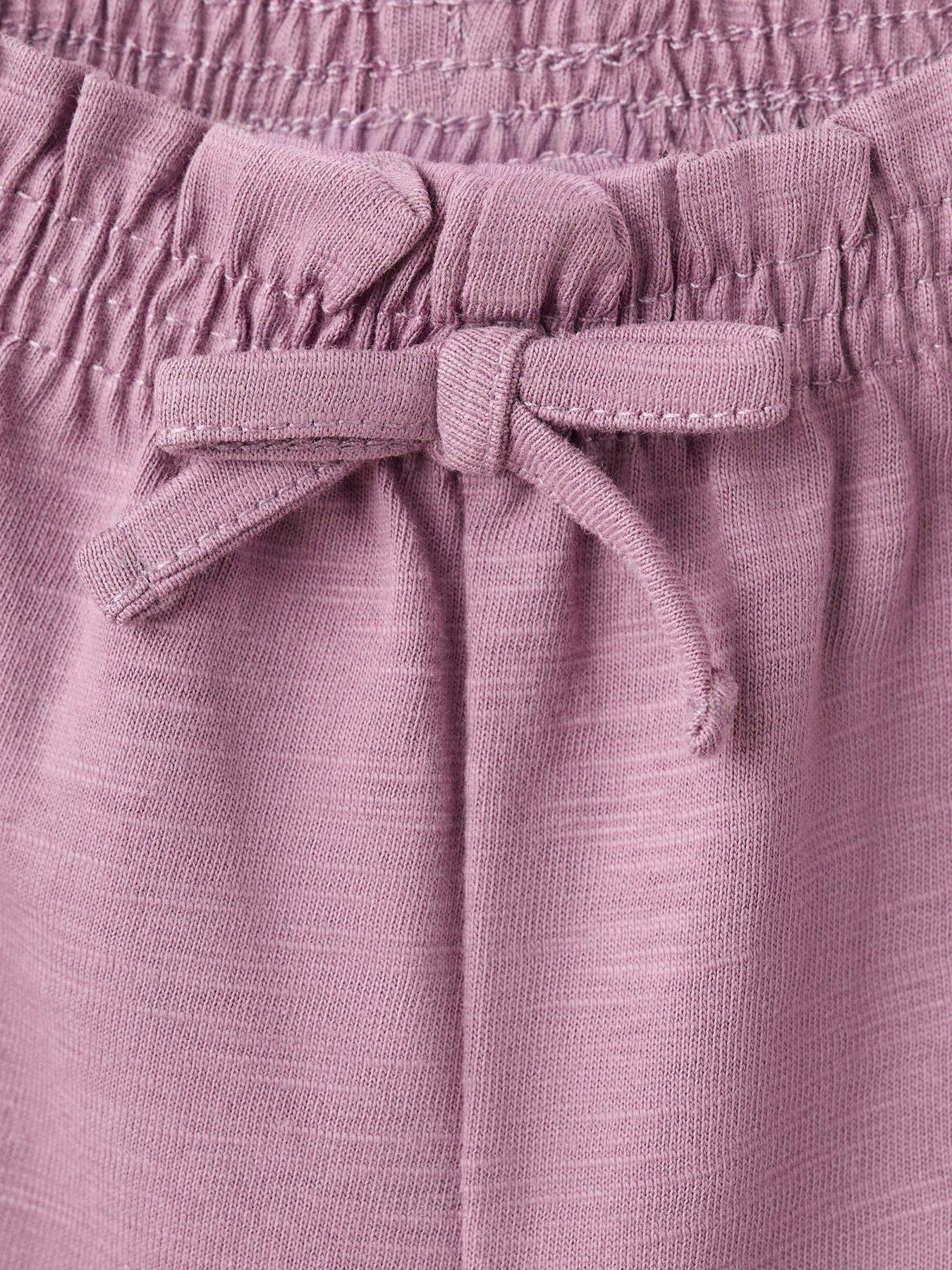Image 4 of 4 of Mango Younger Girls Jersey Shorts - Purple