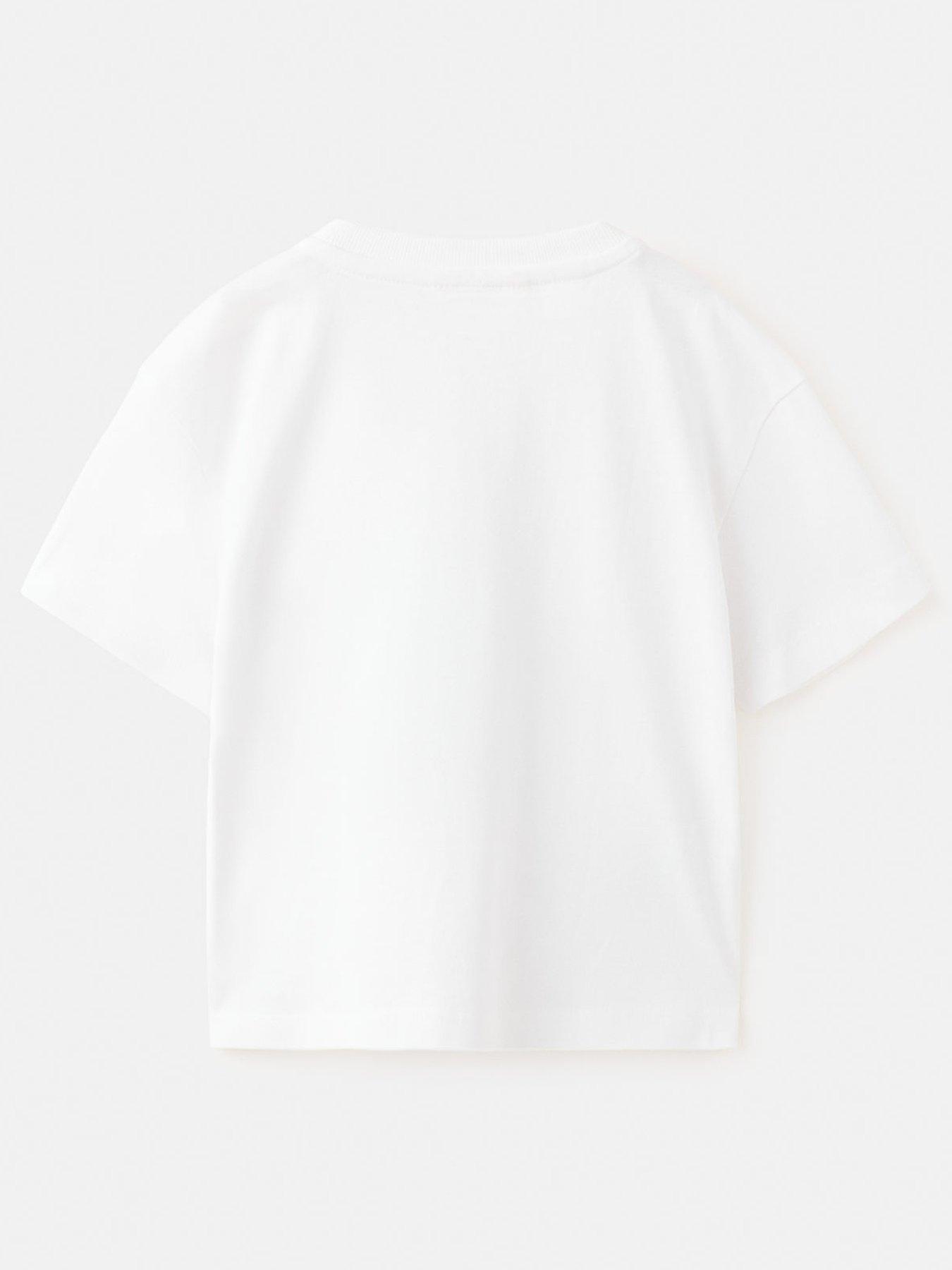 Image 2 of 4 of Mango Younger Boys Sea Life Short Sleeve T-shirt - White