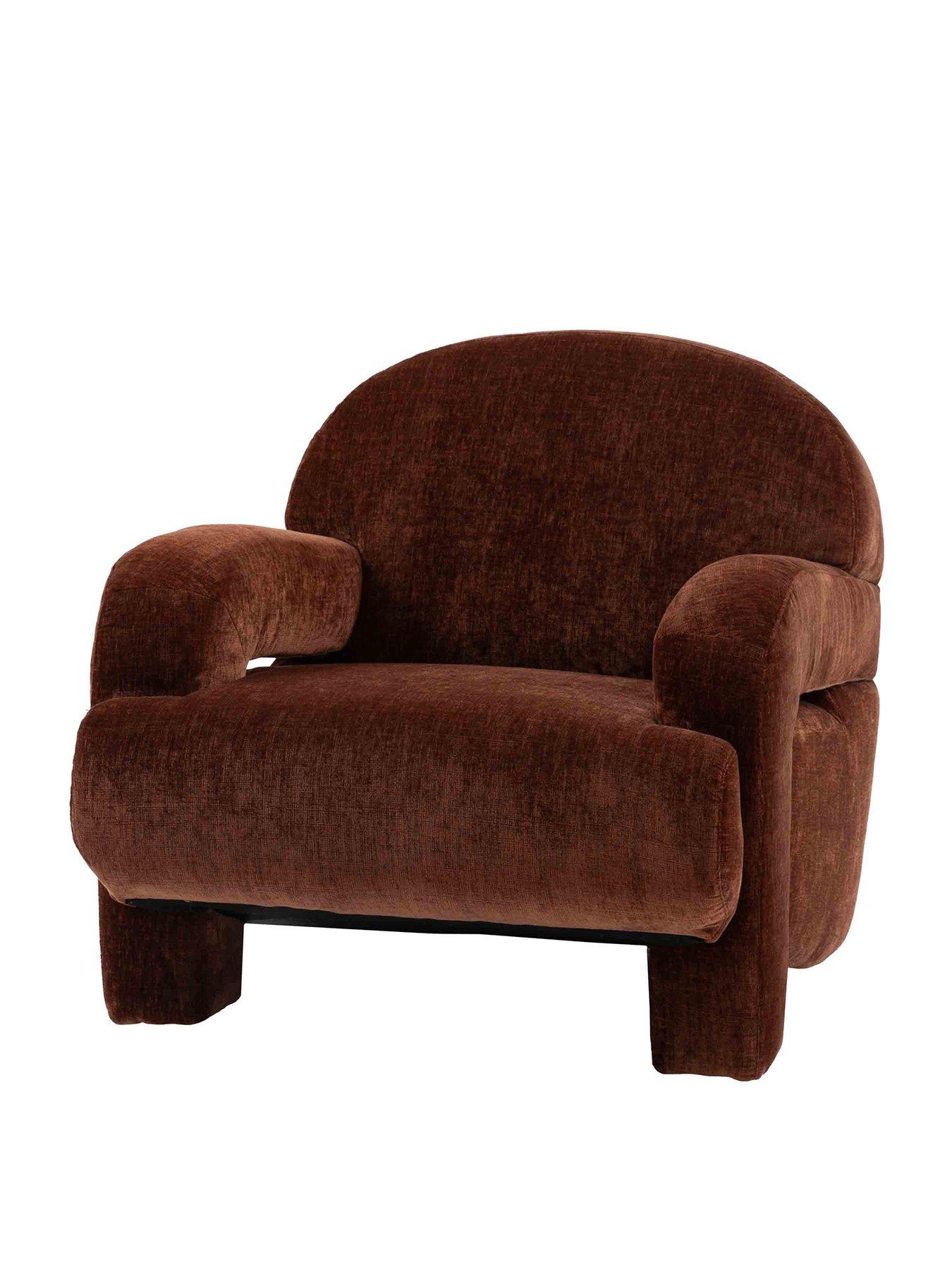 Image 2 of 4 of Gallery Direct Aros Armchair Celine Brandy